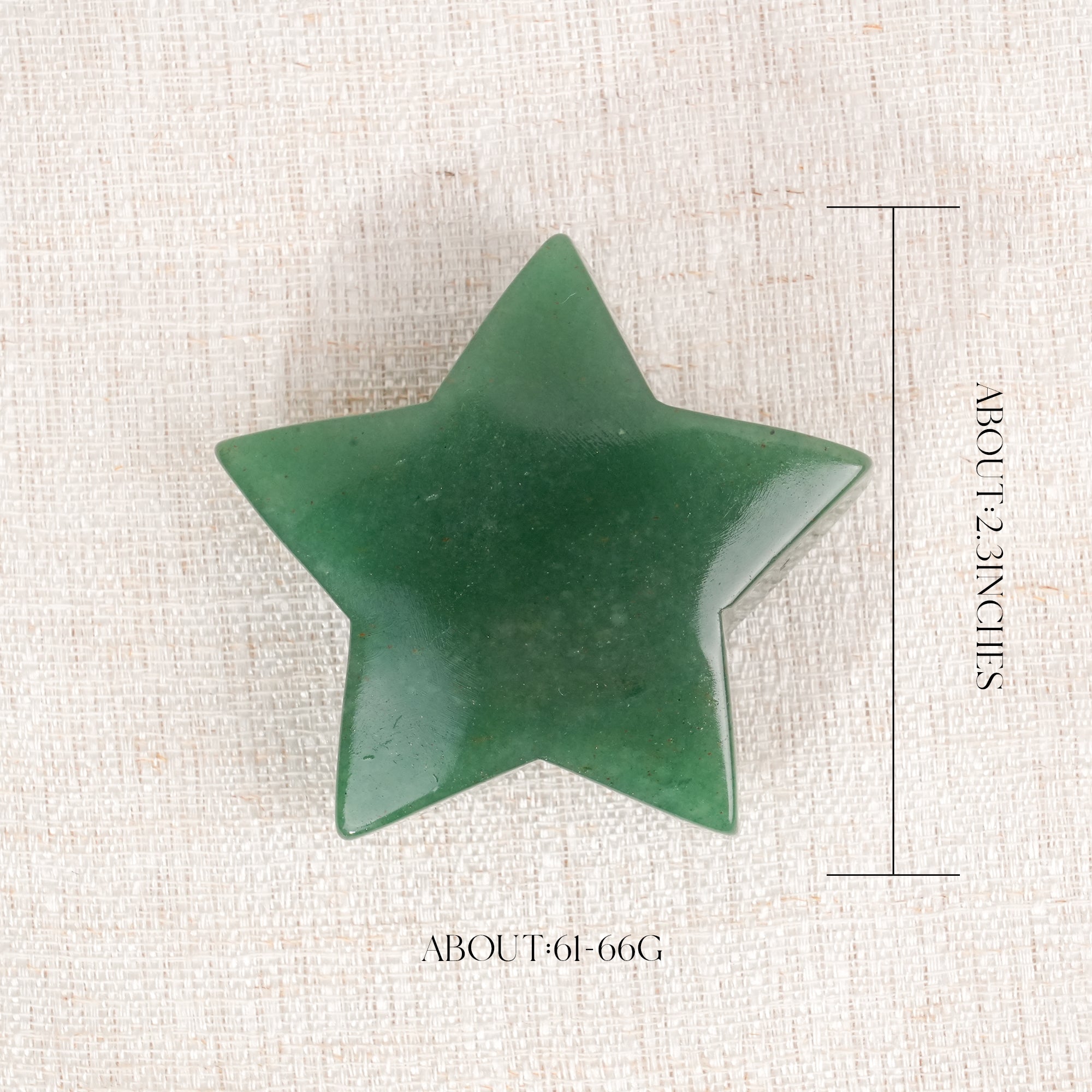 Green Aventurine Pentagram Palm Stone