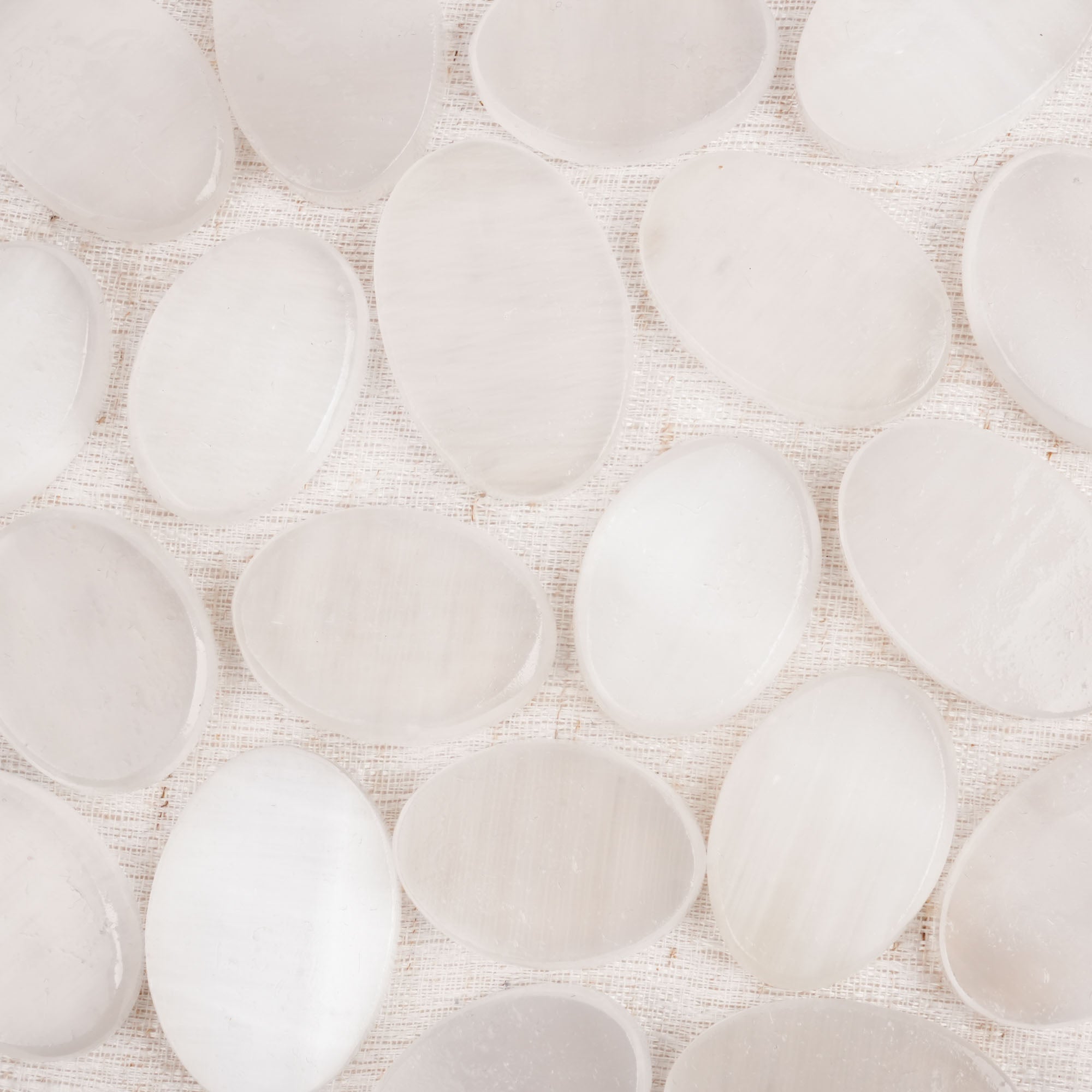 Selenite Worry Stone