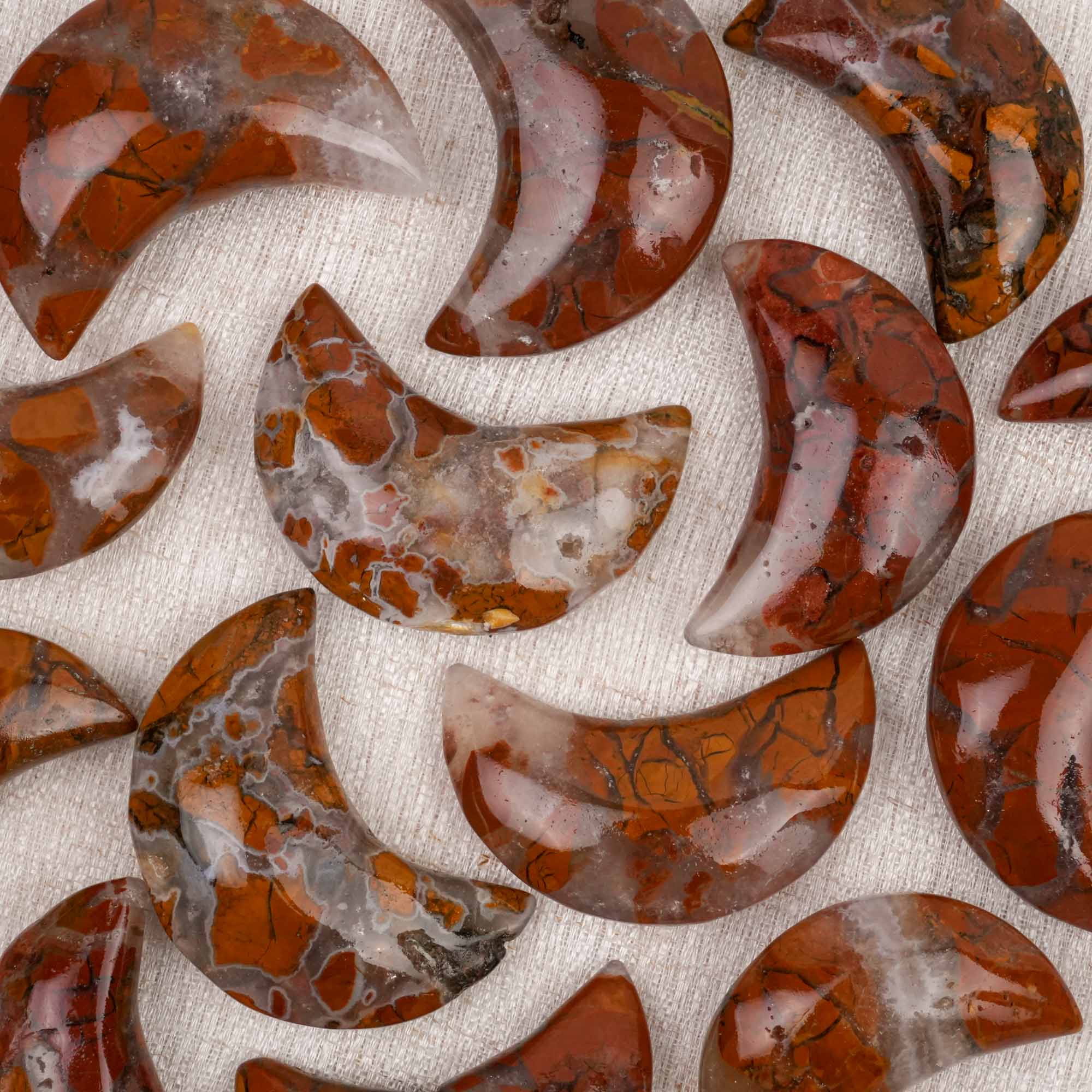 Indonesian Agate Moon Palm Stone