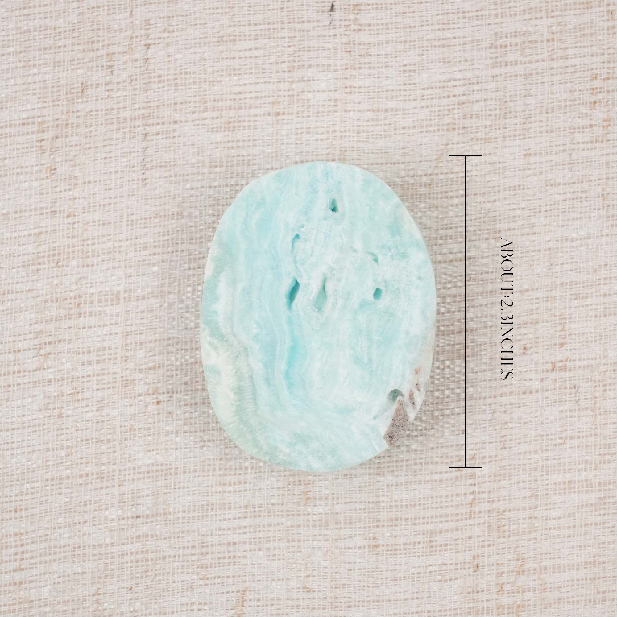 Hemimorphite Palm Stone