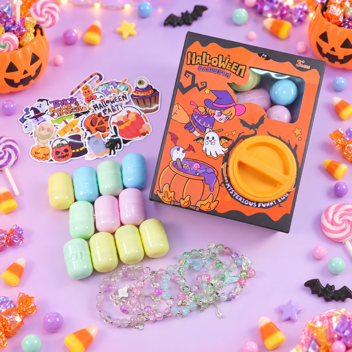 Halloween Bead Mystery Box – Spooky Cute Crystal Surprises for Your Halloween Celebrations