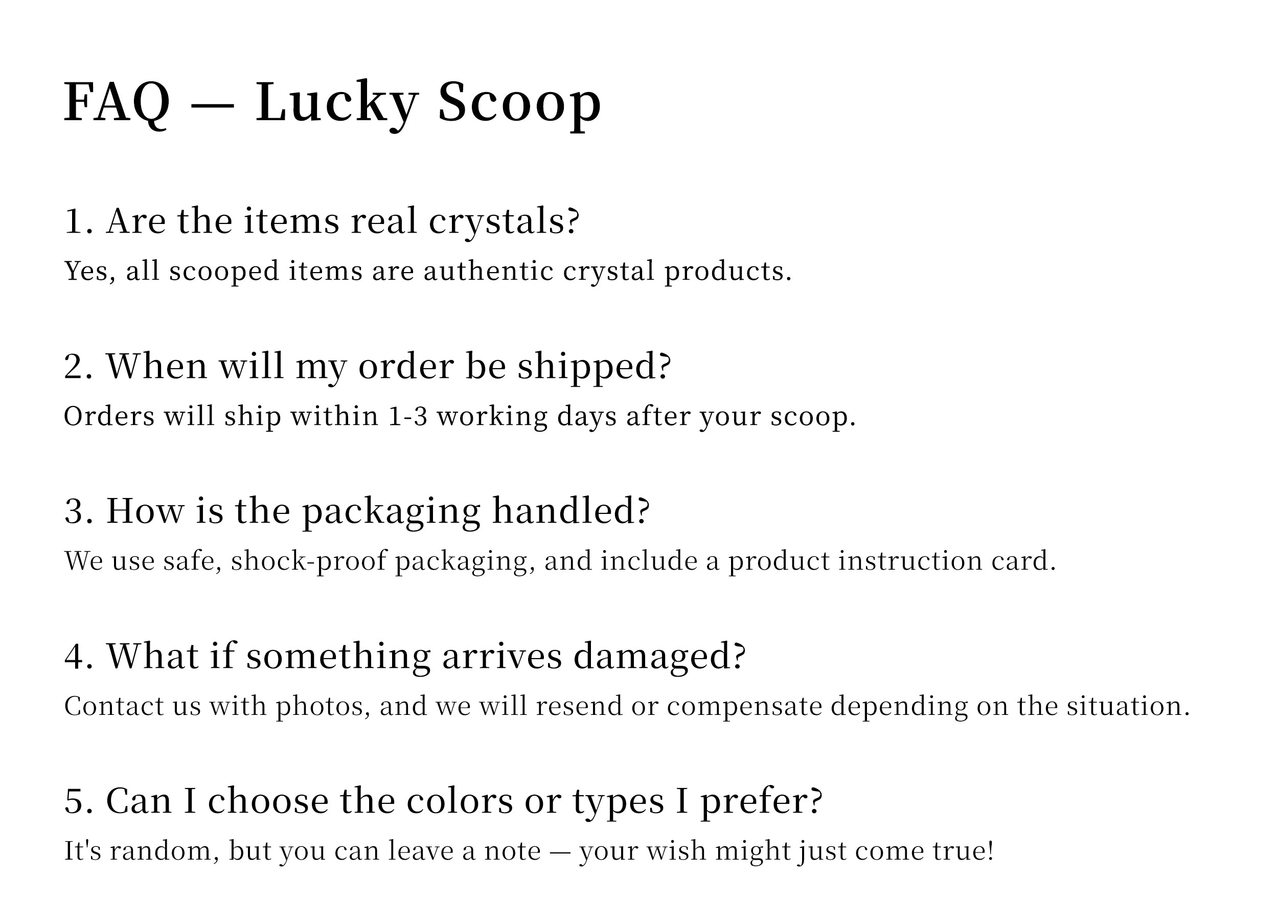 Mixed Crystal Scoop