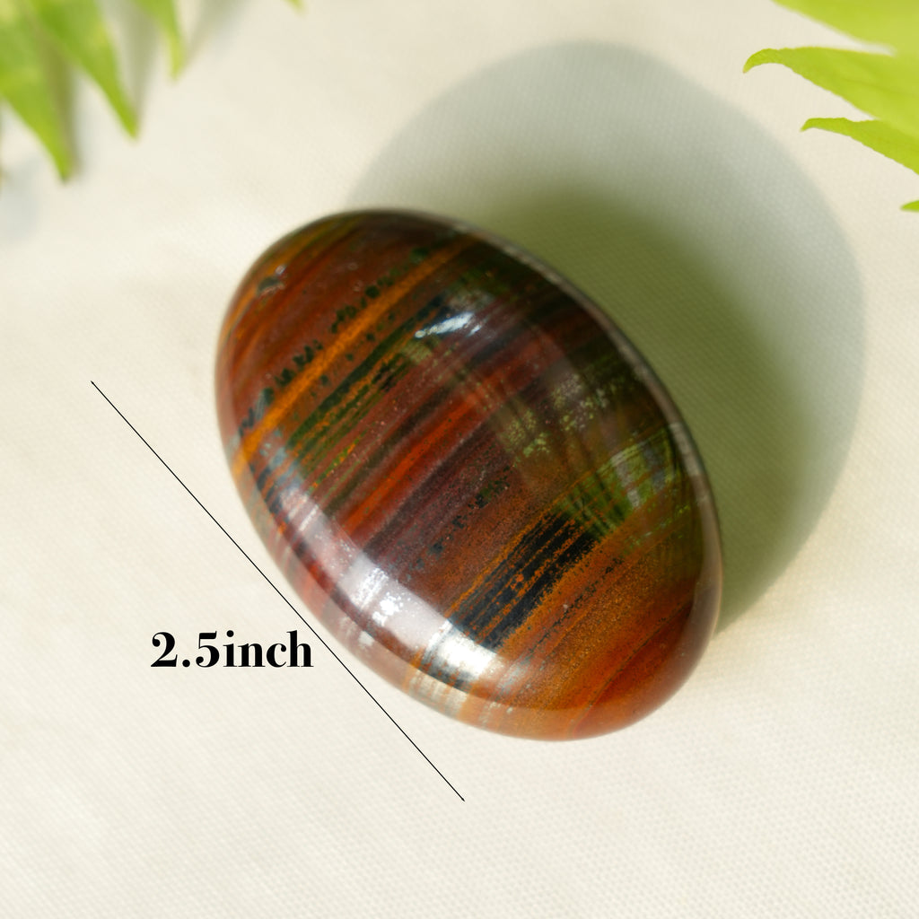 Lron Tiger Eye Stone  Palmstone