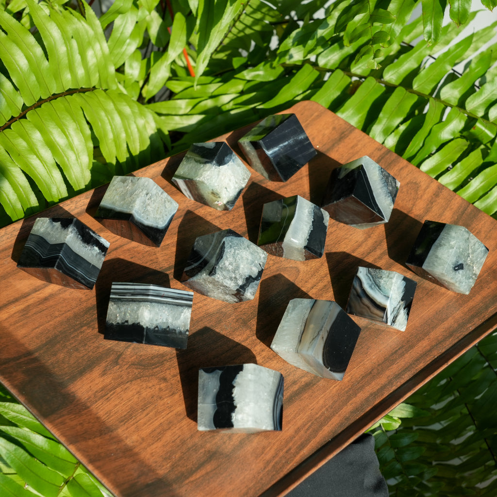 Black Sardonyx Cube