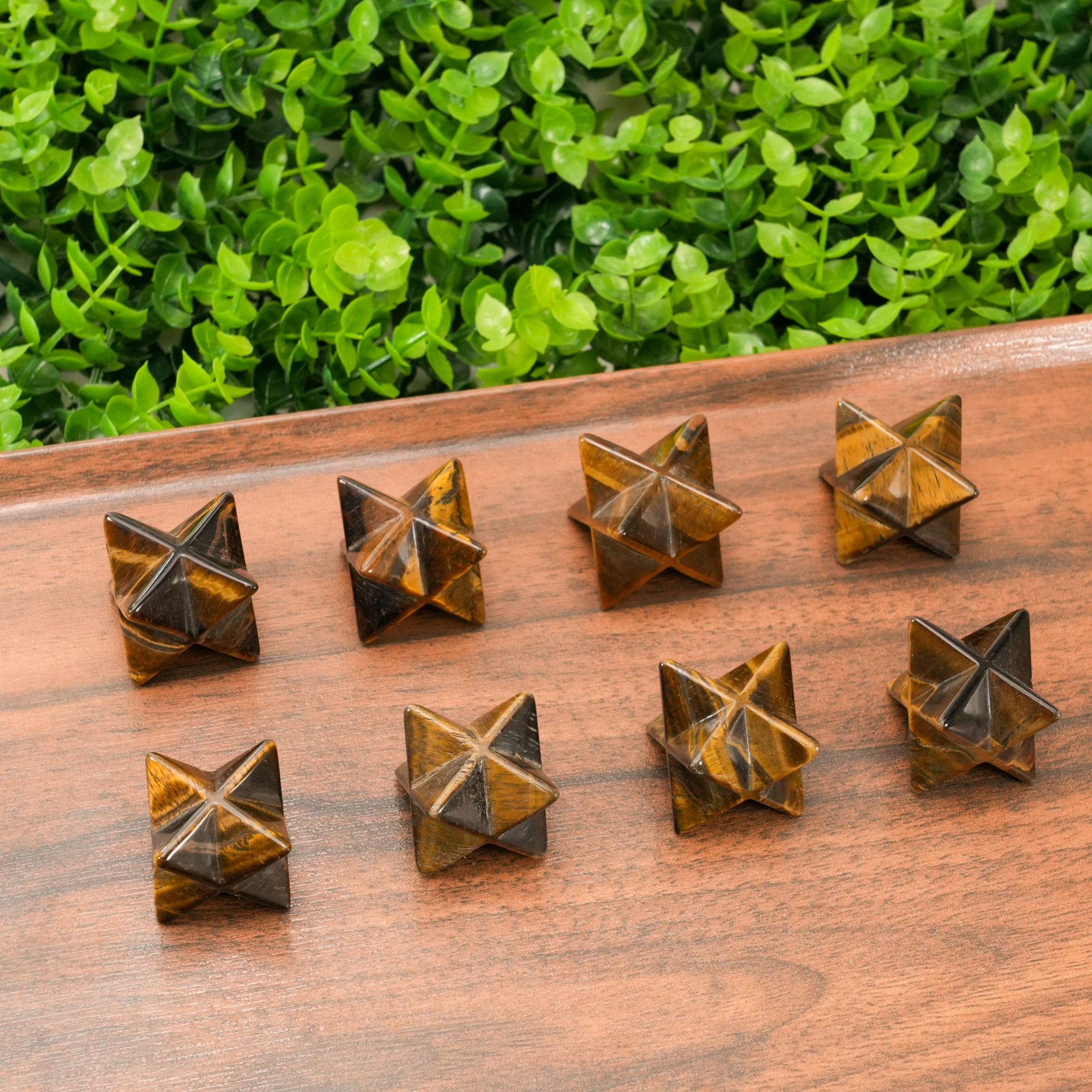 Natural Tiger Eye Kaba Pendant – Protection & Strength Healing Crystal Jewelry