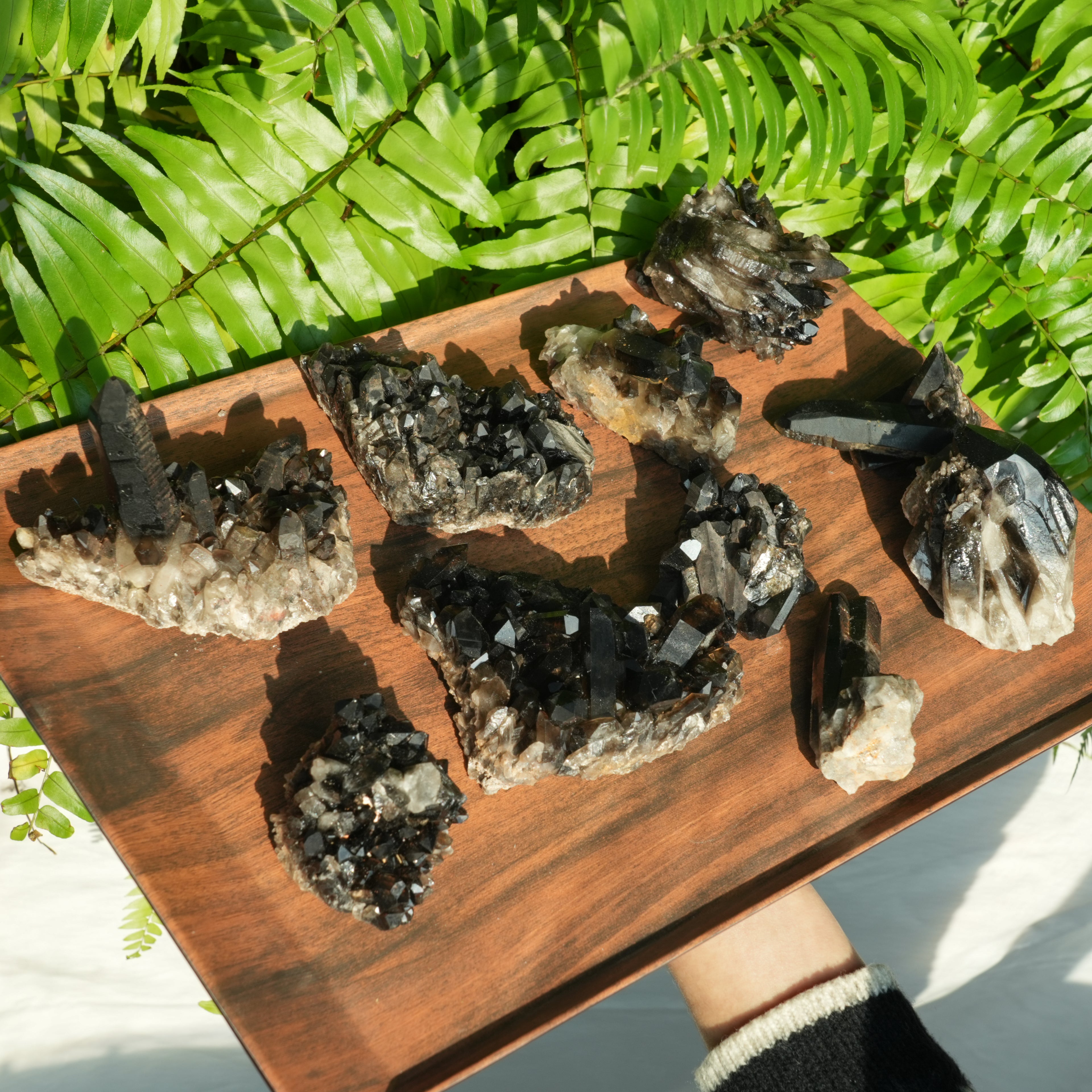 Smoky Quartz Cluster