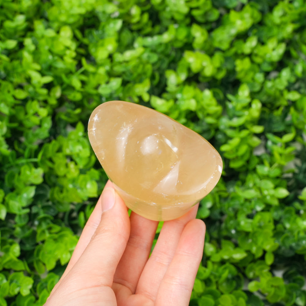 Natural Yellow Calcite Ingot Carving | Crystal Yuanbao for Wealth, Abundance & Feng Shui Decor