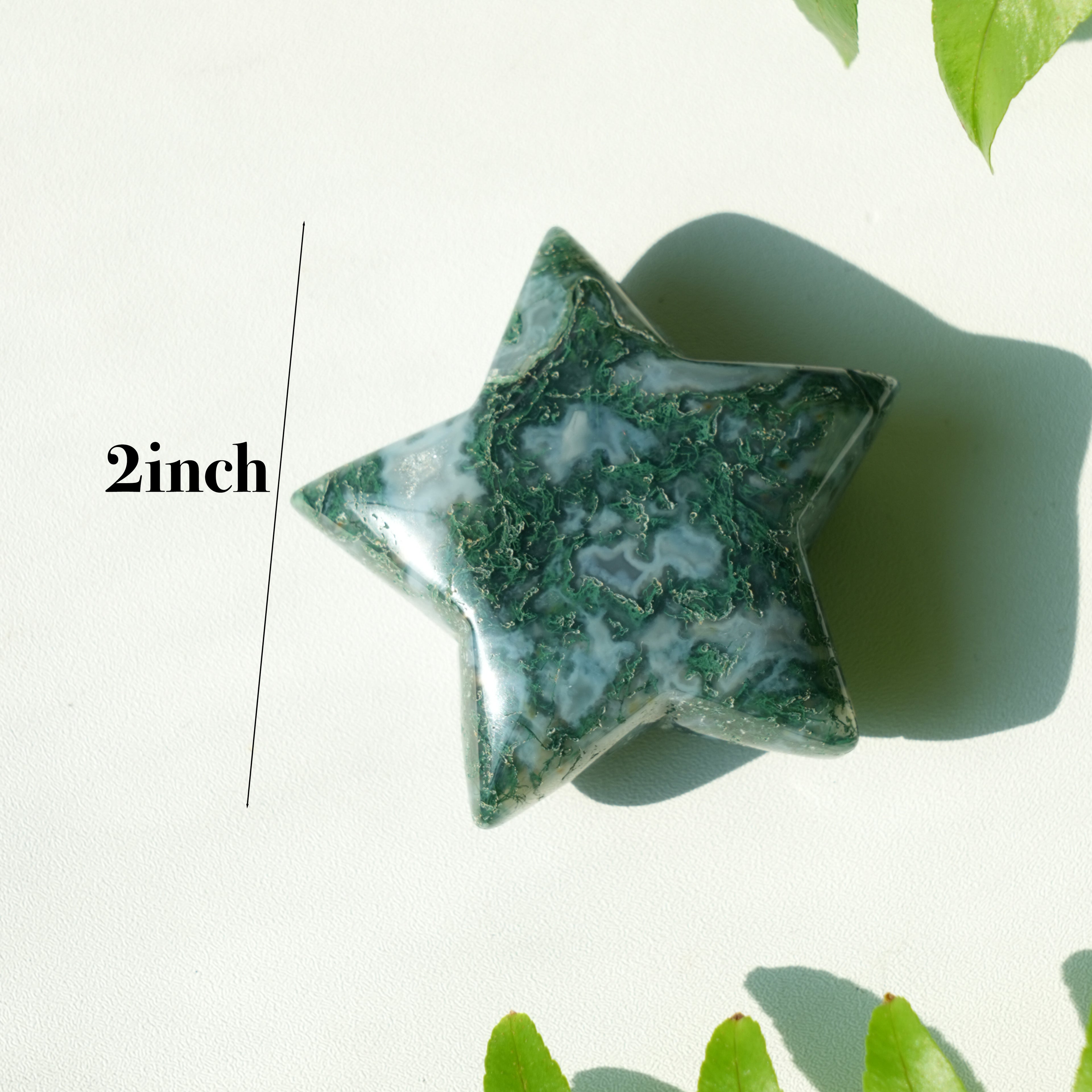 Moss Agate Star