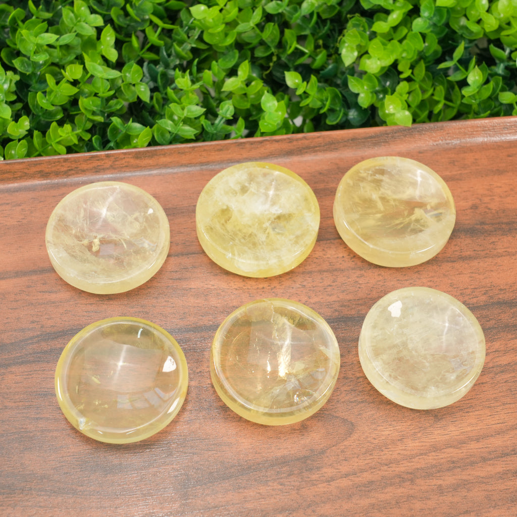 Natural Yellow Citrine Small Bowl - Crystal Bowl for Prosperity, Home Decor & Positive Energy