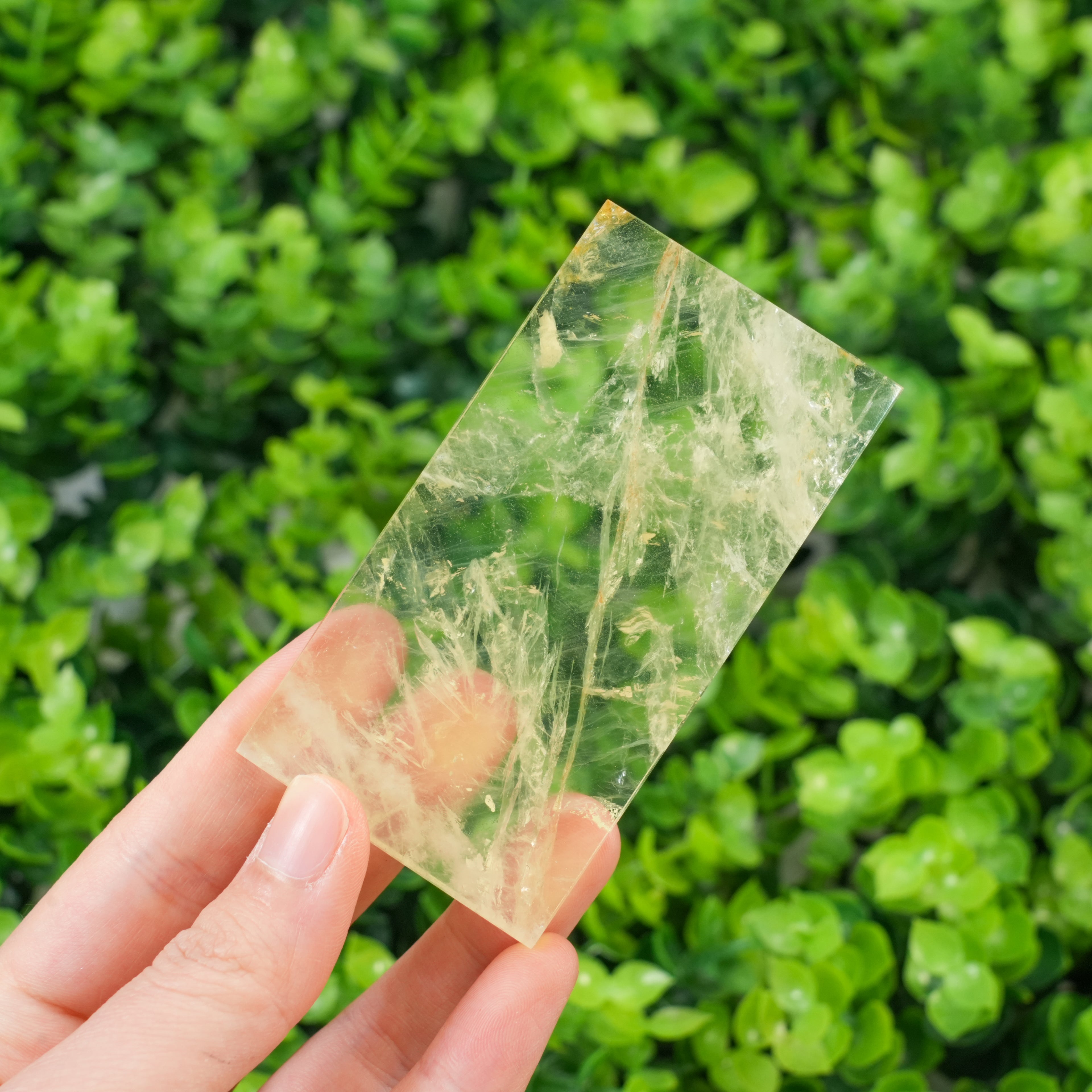 Natural Crystal Rectangle Tiles Set – Rose Quartz, Amethyst, Citrine & Green Aventurine Polished Healing Stones Slabs