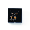 Crystal Jewelry Set - Necklace, Earrings & Ring 3-in-1