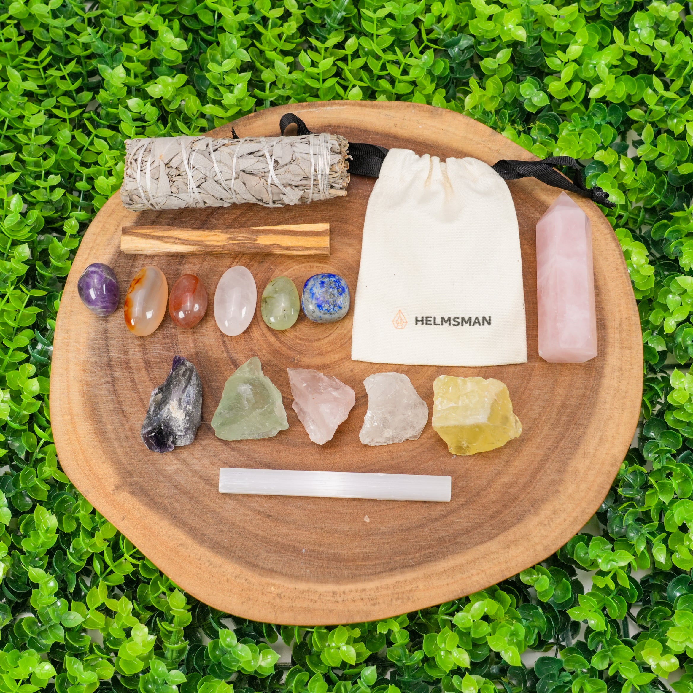 Crystal Healing Gift Box, Natural Crystal Set for Wellness, Relaxation & Positive Energy - Perfect Gift for Self-Care