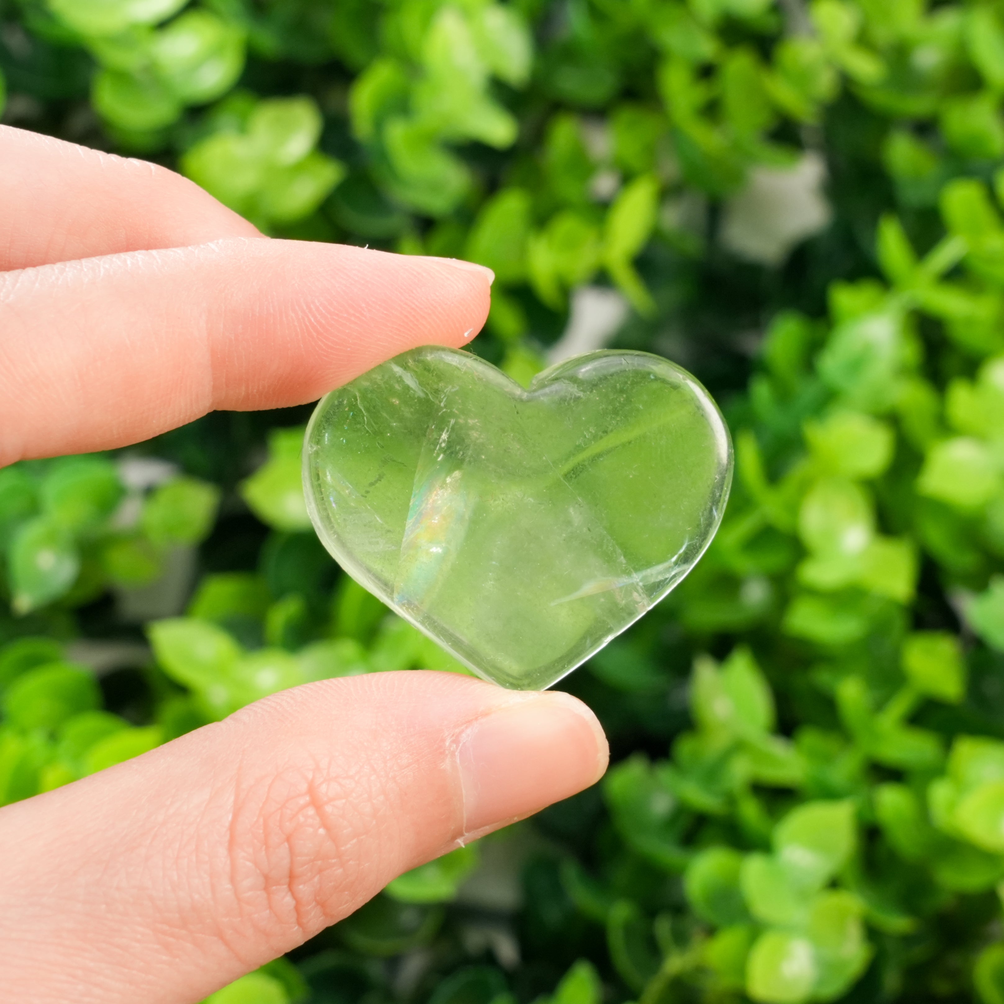Green Fluorite Heart: Natural Healing Crystal for Calm & Heart Chakra Balance