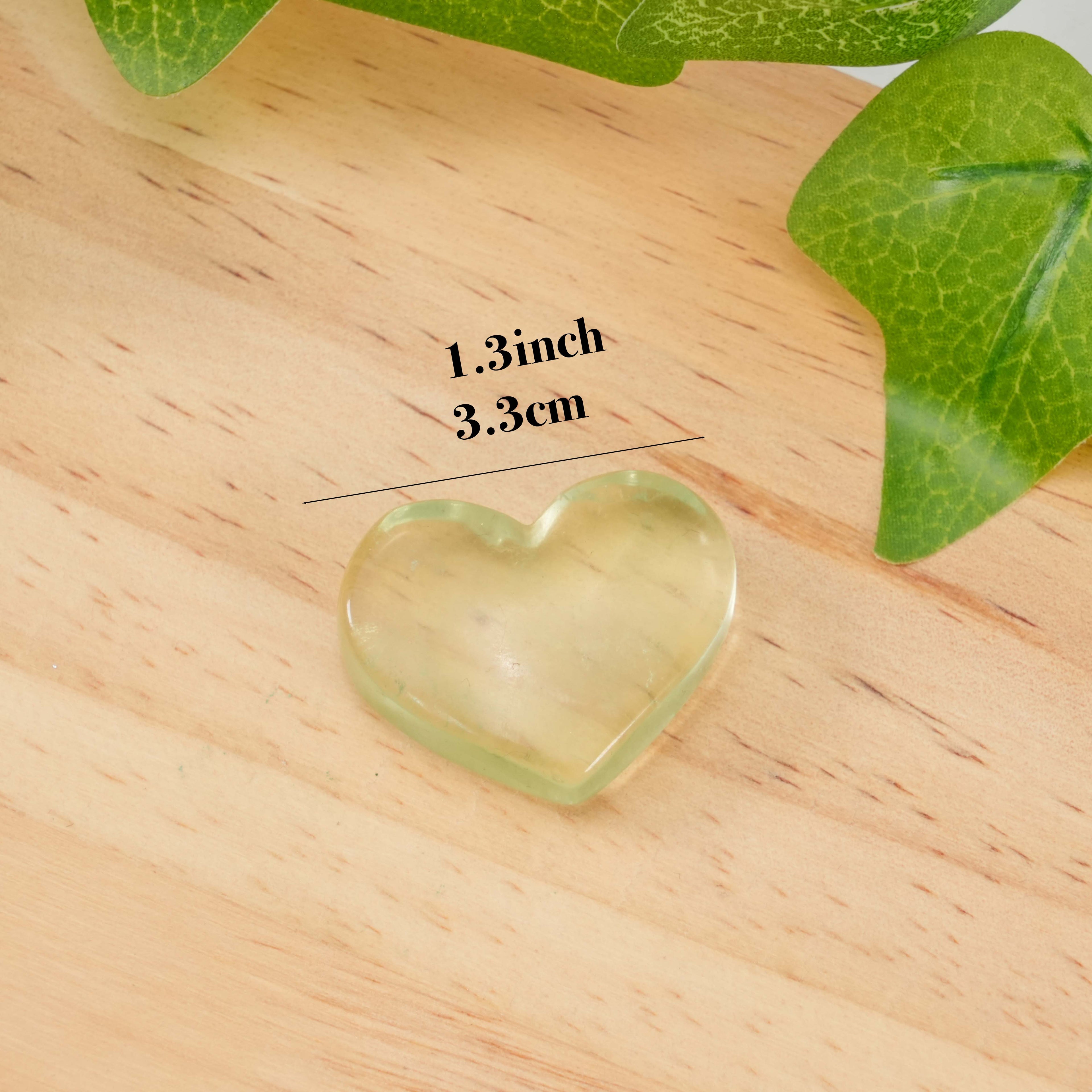 Green Fluorite Heart: Natural Healing Crystal for Calm & Heart Chakra Balance