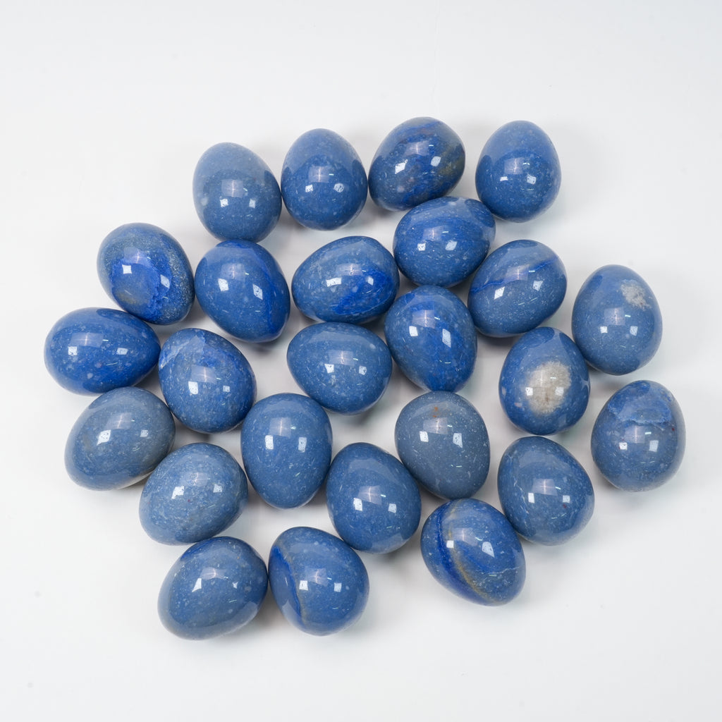 Blue Aventurine Egg Crystal | Polished Healing Crystal Egg 1.5 Inch / 3.8cm, Decorative Crystal Specimen for Collection & Home Display