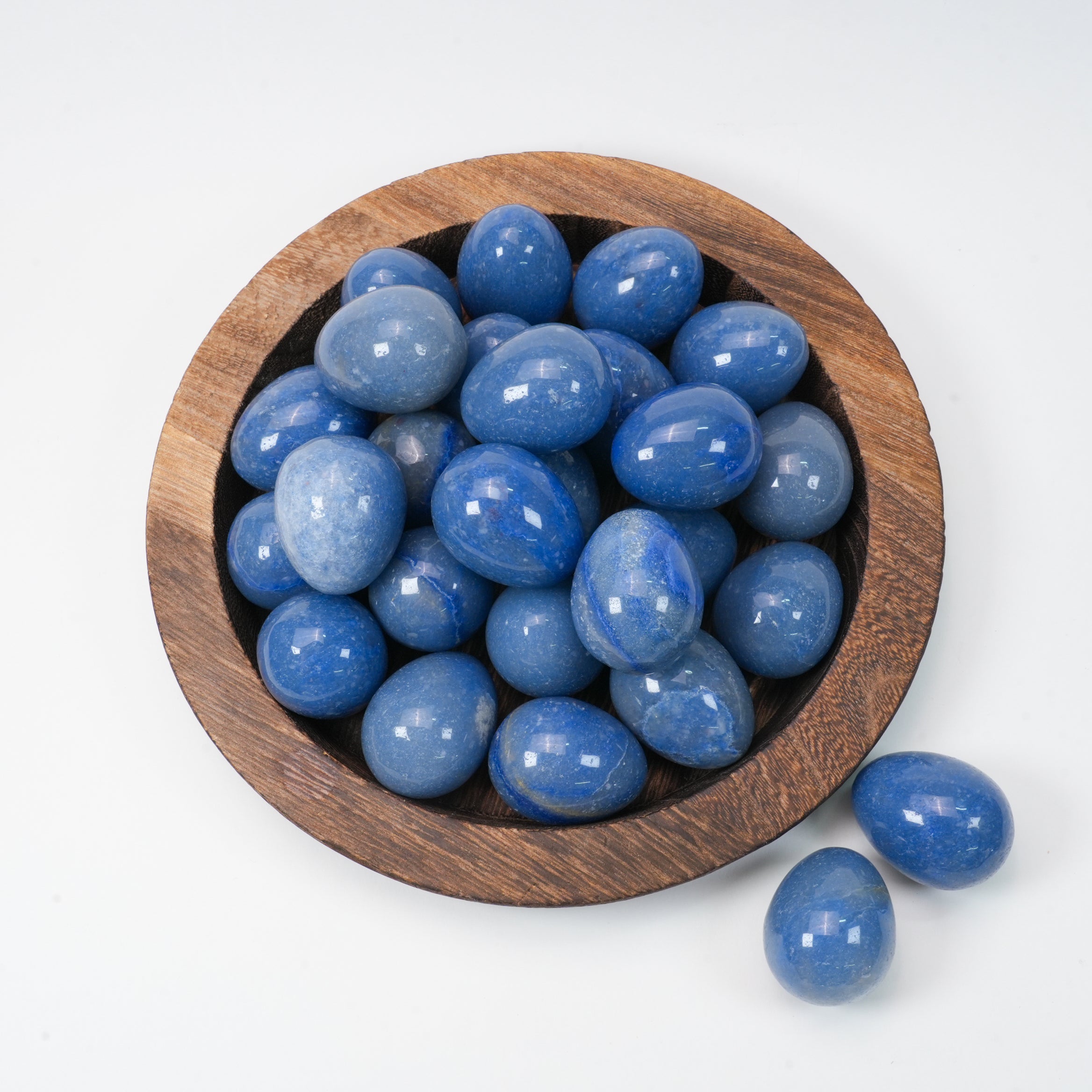 Blue Aventurine Egg Crystal | Polished Healing Crystal Egg 1.5 Inch / 3.8cm, Decorative Crystal Specimen for Collection & Home Display