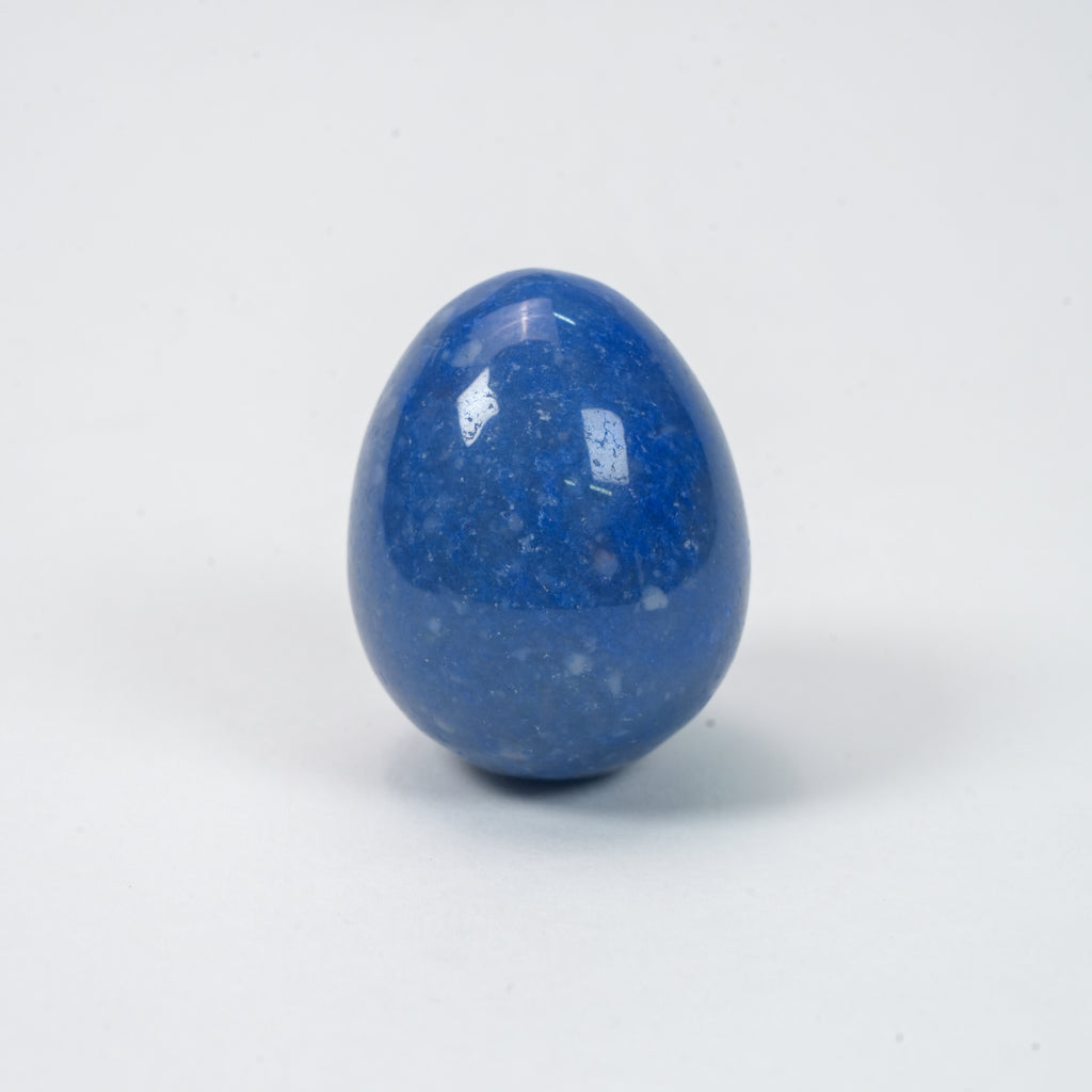 Blue Aventurine Egg Crystal | Polished Healing Crystal Egg 1.5 Inch / 3.8cm, Decorative Crystal Specimen for Collection & Home Display