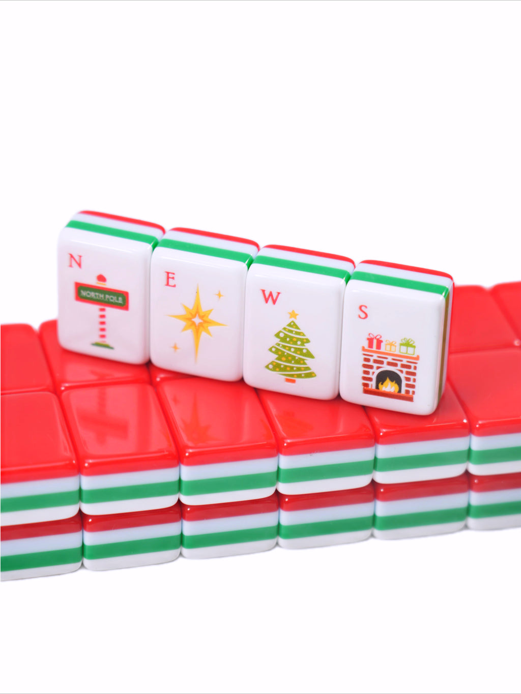 Christmas Mahjong Tile Set