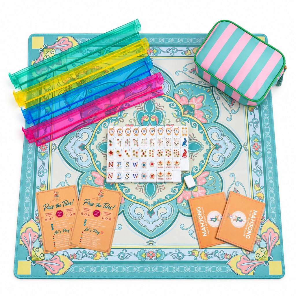 Turquoise Medallion Mahjong Set