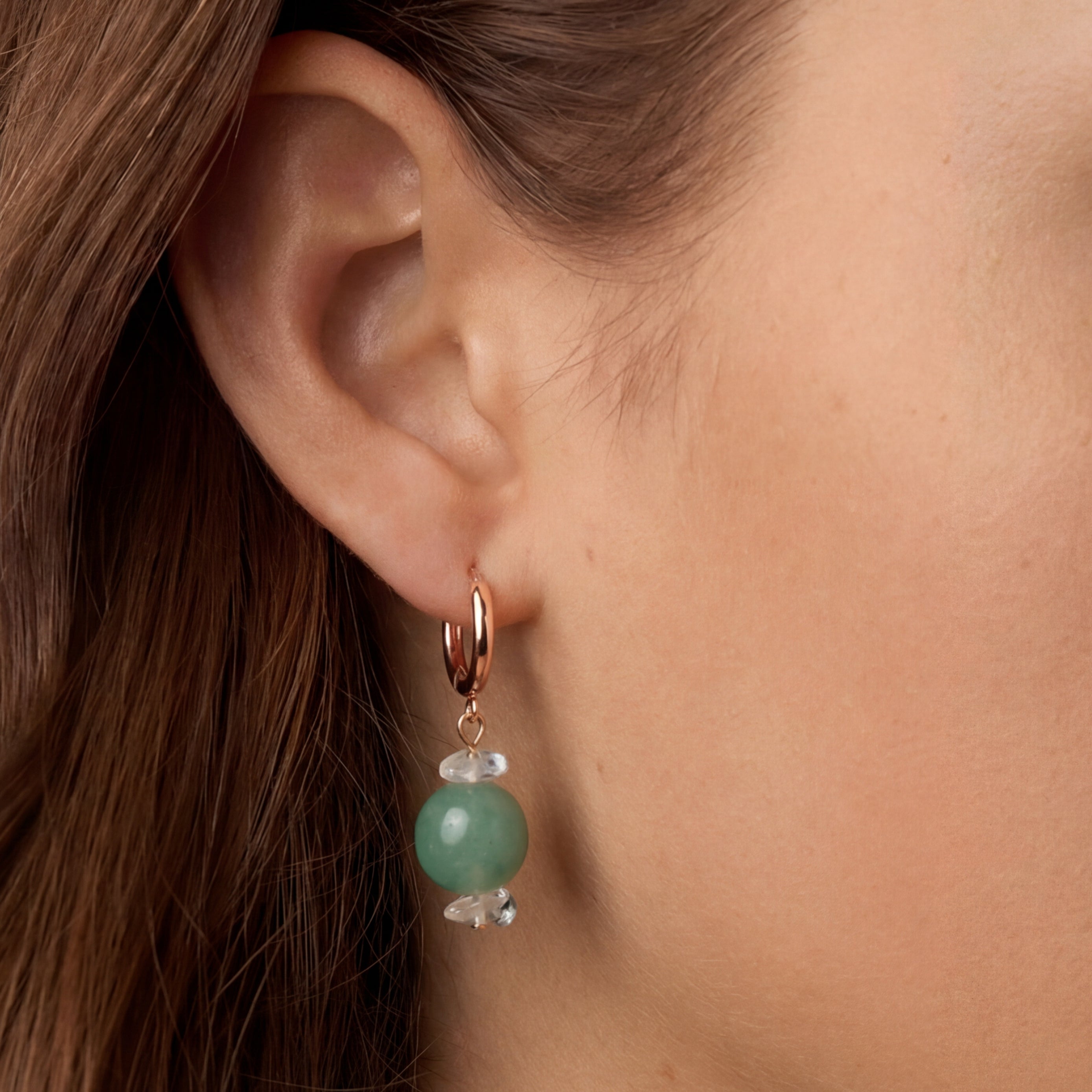 Custom Green Aventurine Earrings
