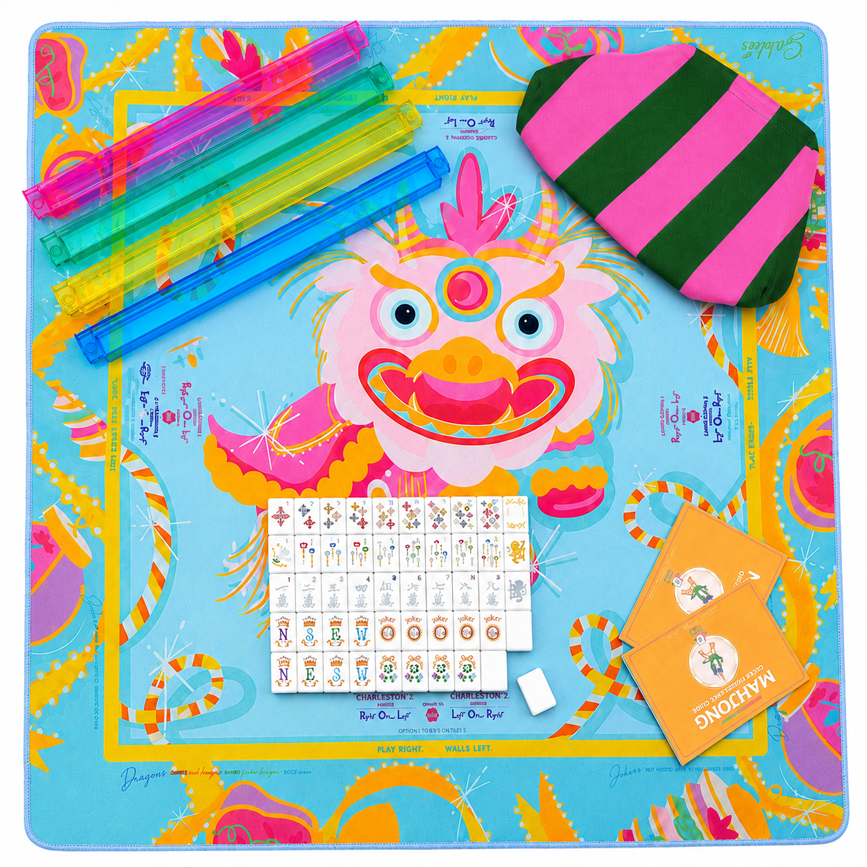 Lucky Lion Mahjong Set