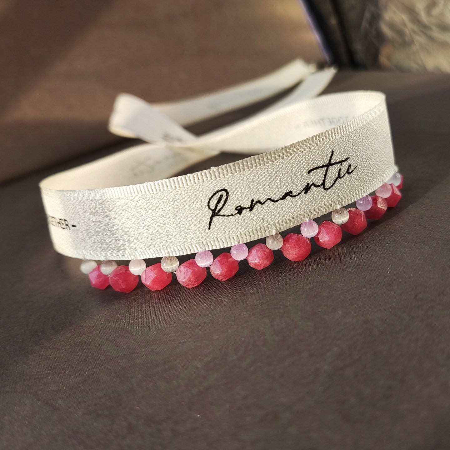 Handmade Cat Crystal Collar - Rose Quartz Adjustable Kitten Necklace, Cute Pet Jewelry Gift for Cat Lovers