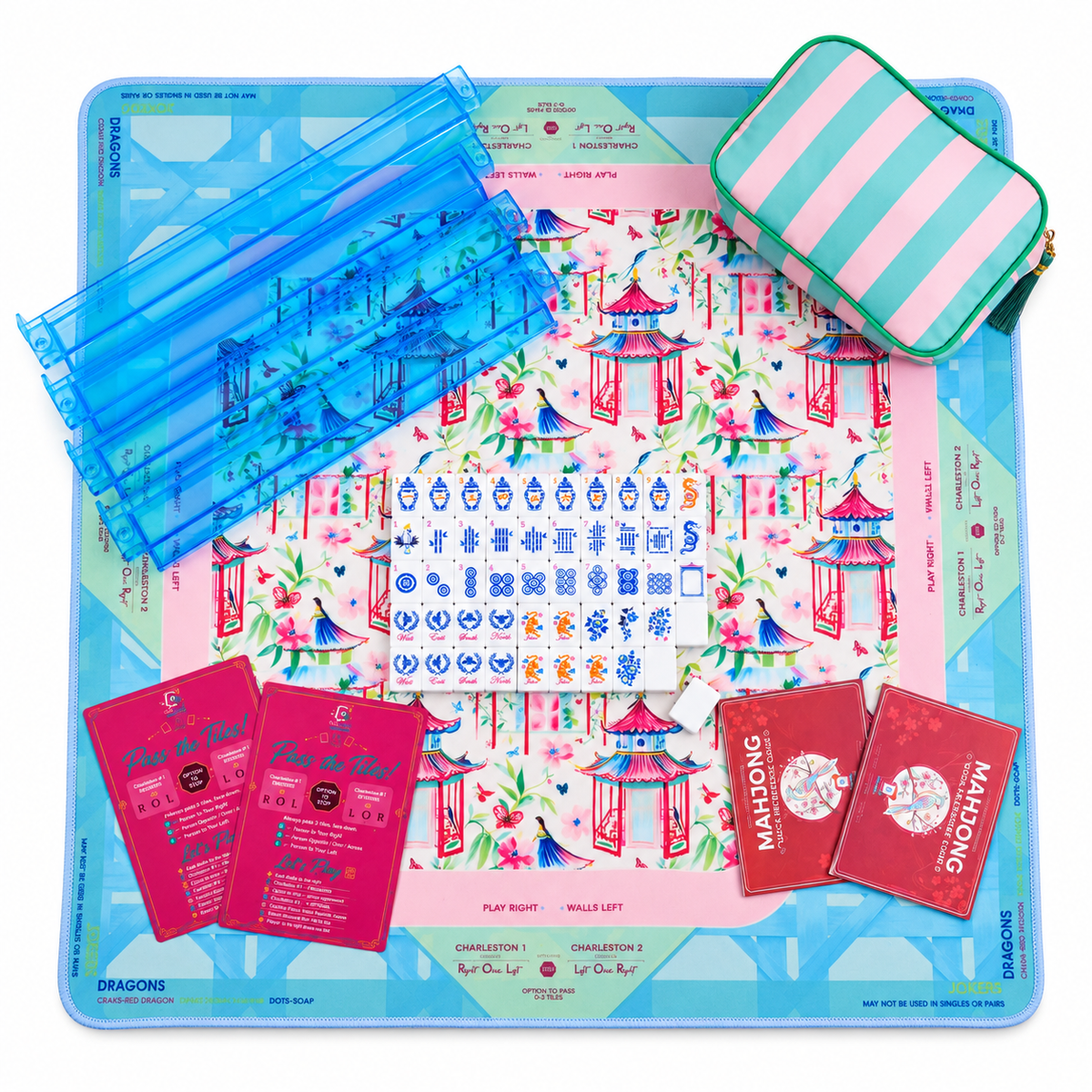 Blossom Pagoda Mahjong Set