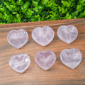 Rose Quartz Heart Bowl | Polished Crystal Bowl for Love, Altar Decor & Crystal Storage
