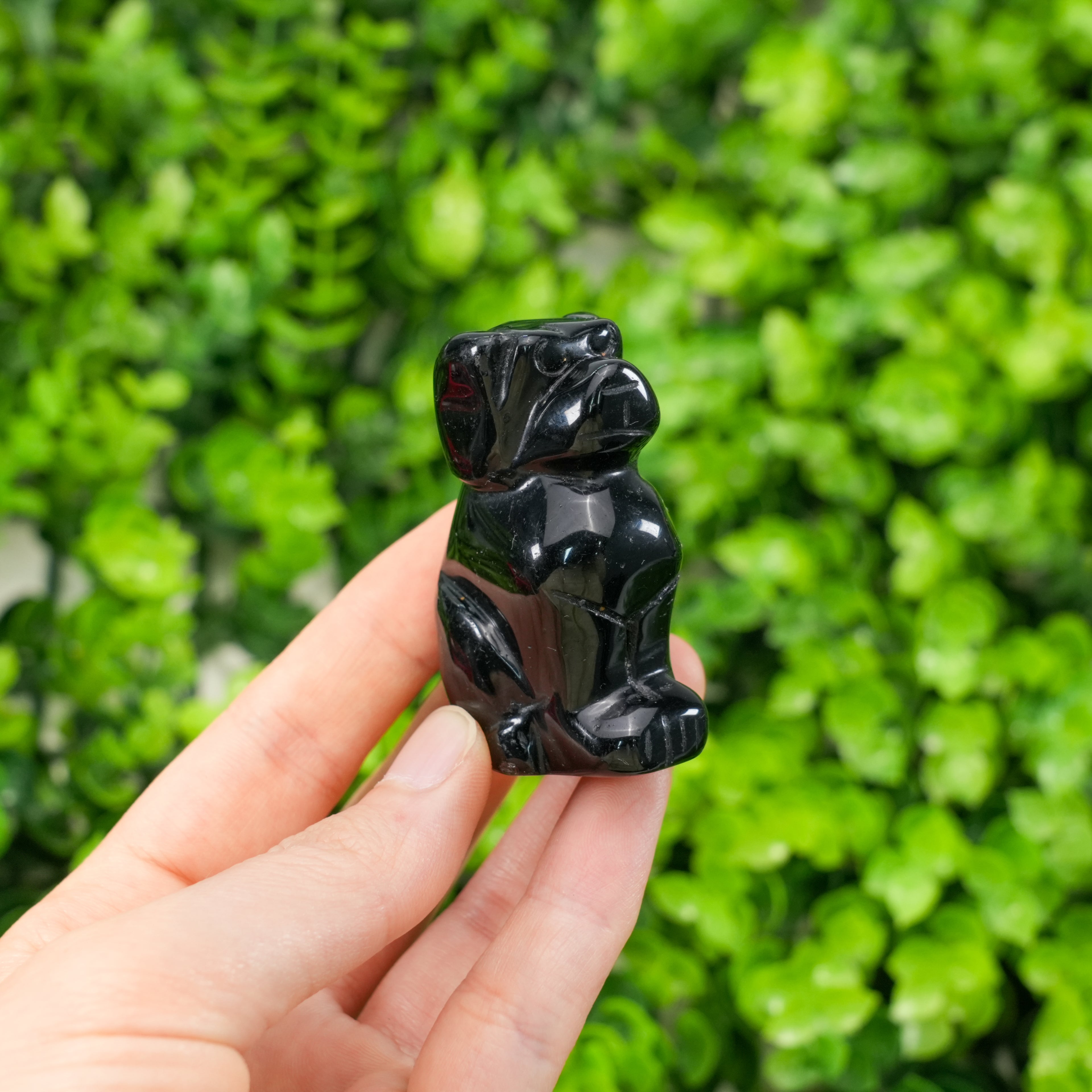 Mixed Material Dog Figurine 5cm Mini Puppy Statue, Crystal & Stone Animal Carving, Cute Desk Decor Collectible Gift