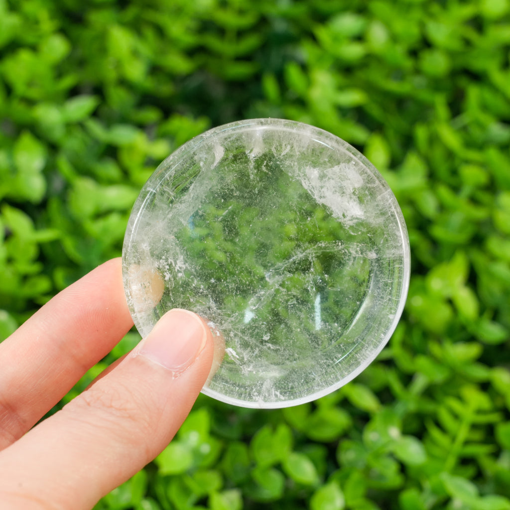 Clear Quartz Bowl - White Crystal Bowl for Chakra Healing, Crystal Charging & Desktop Ornament