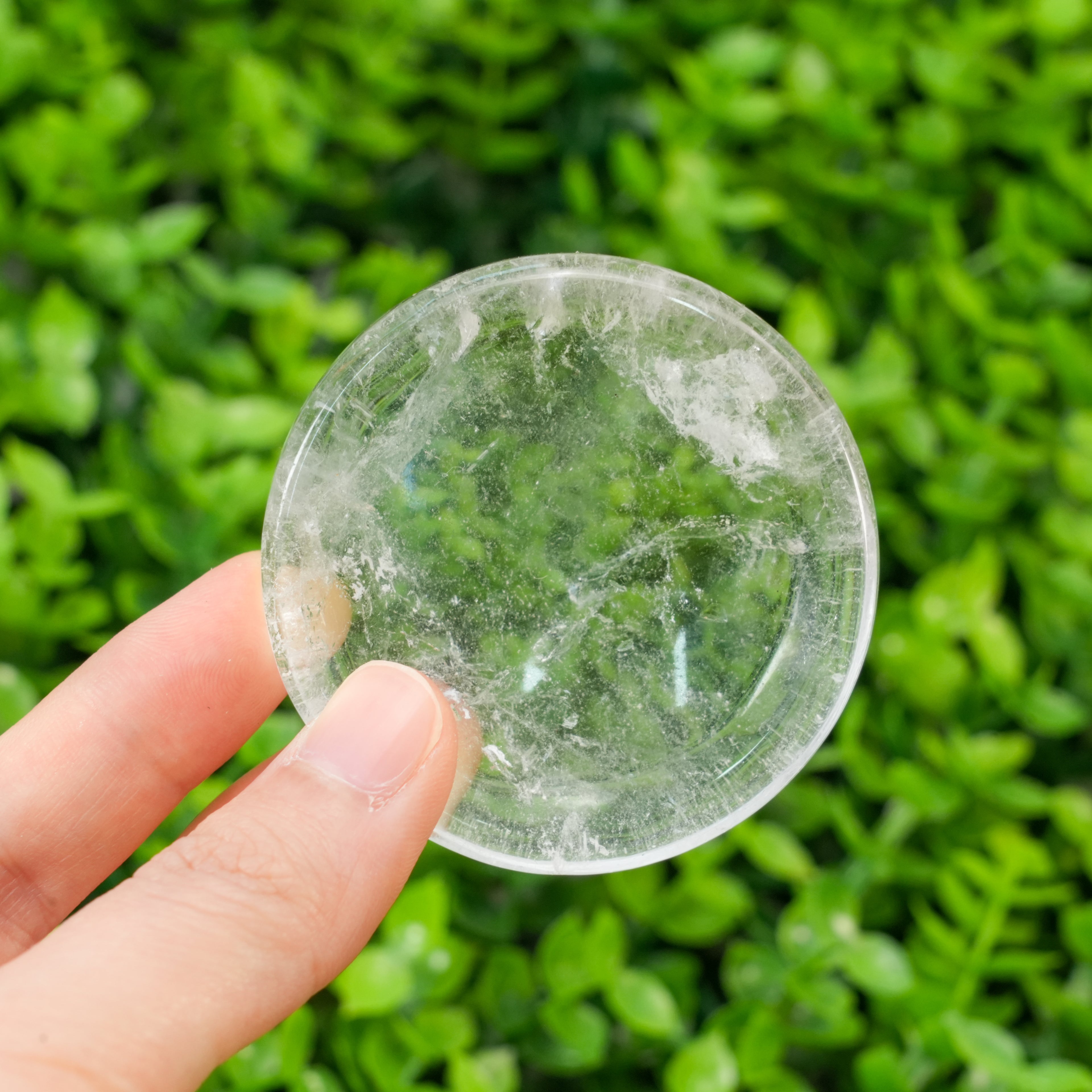 Clear Quartz Bowl - White Crystal Bowl for Chakra Healing, Crystal Charging & Desktop Ornament