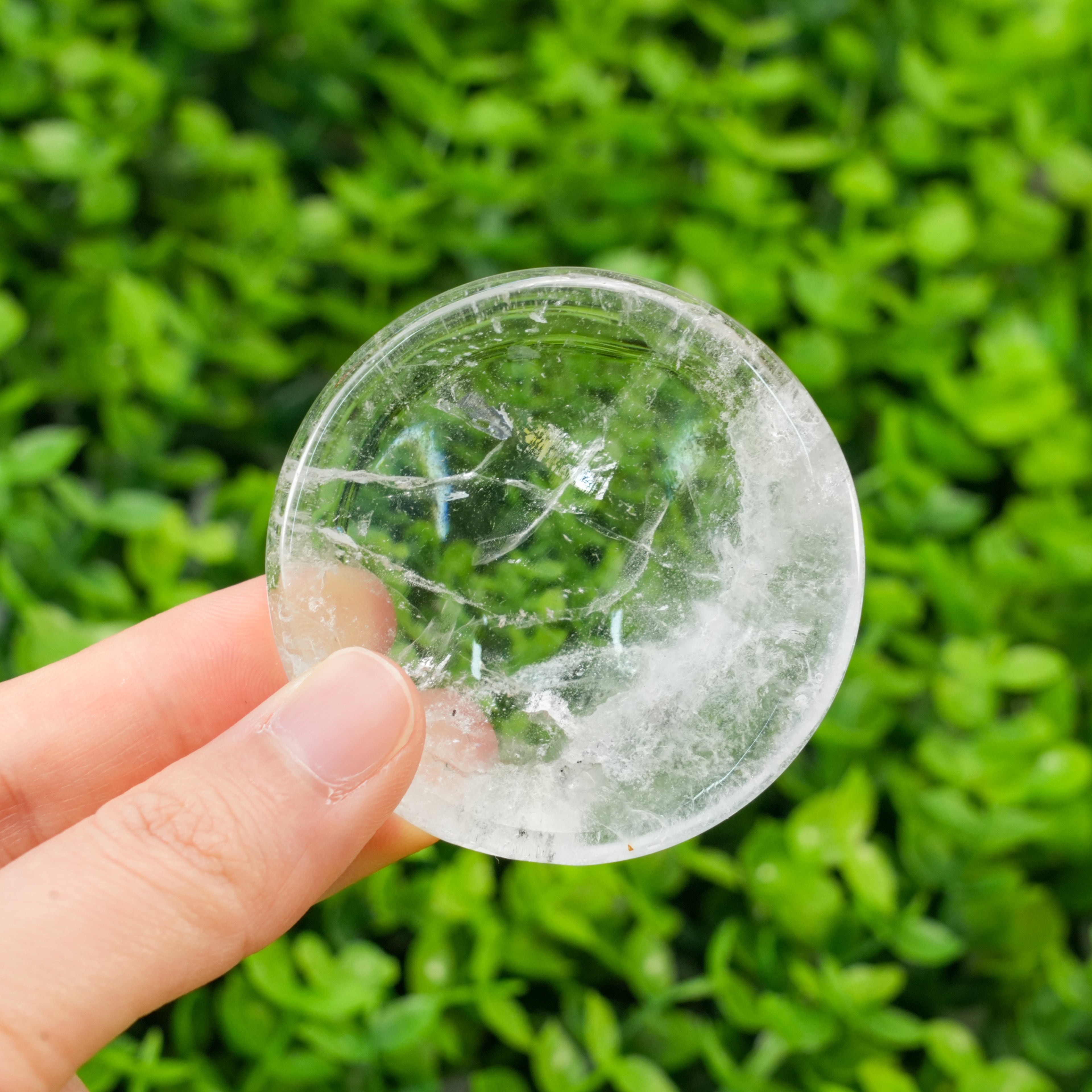 Clear Quartz Bowl - White Crystal Bowl for Chakra Healing, Crystal Charging & Desktop Ornament