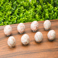 Red Network Crystal Egg, Natural Vein Crystal Decor for Home & Office