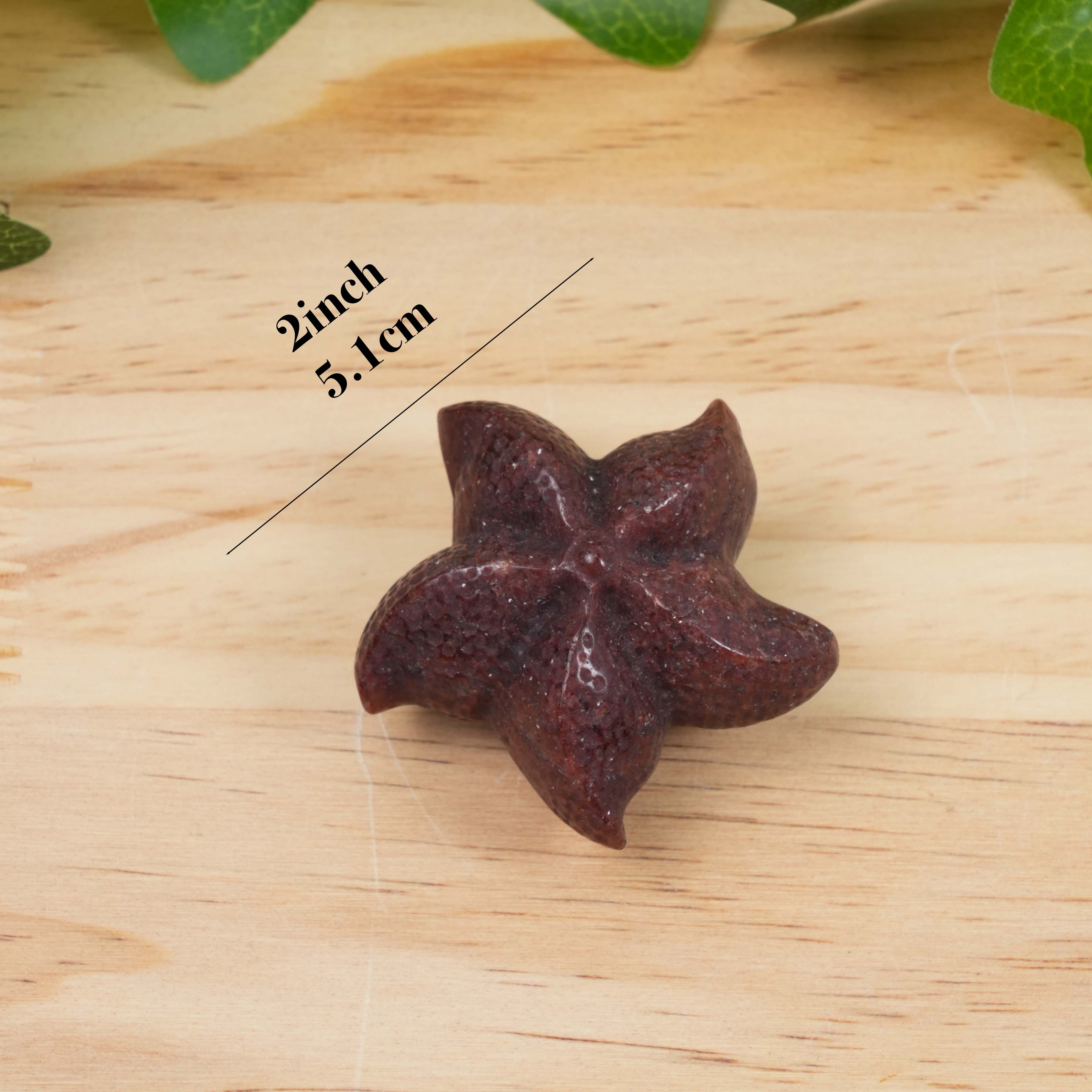 Natural Mixed Crystal Starfish Carving | Hand-Carved Stone Starfish Figurine for Beach Vibe Decor & Crystal Collection