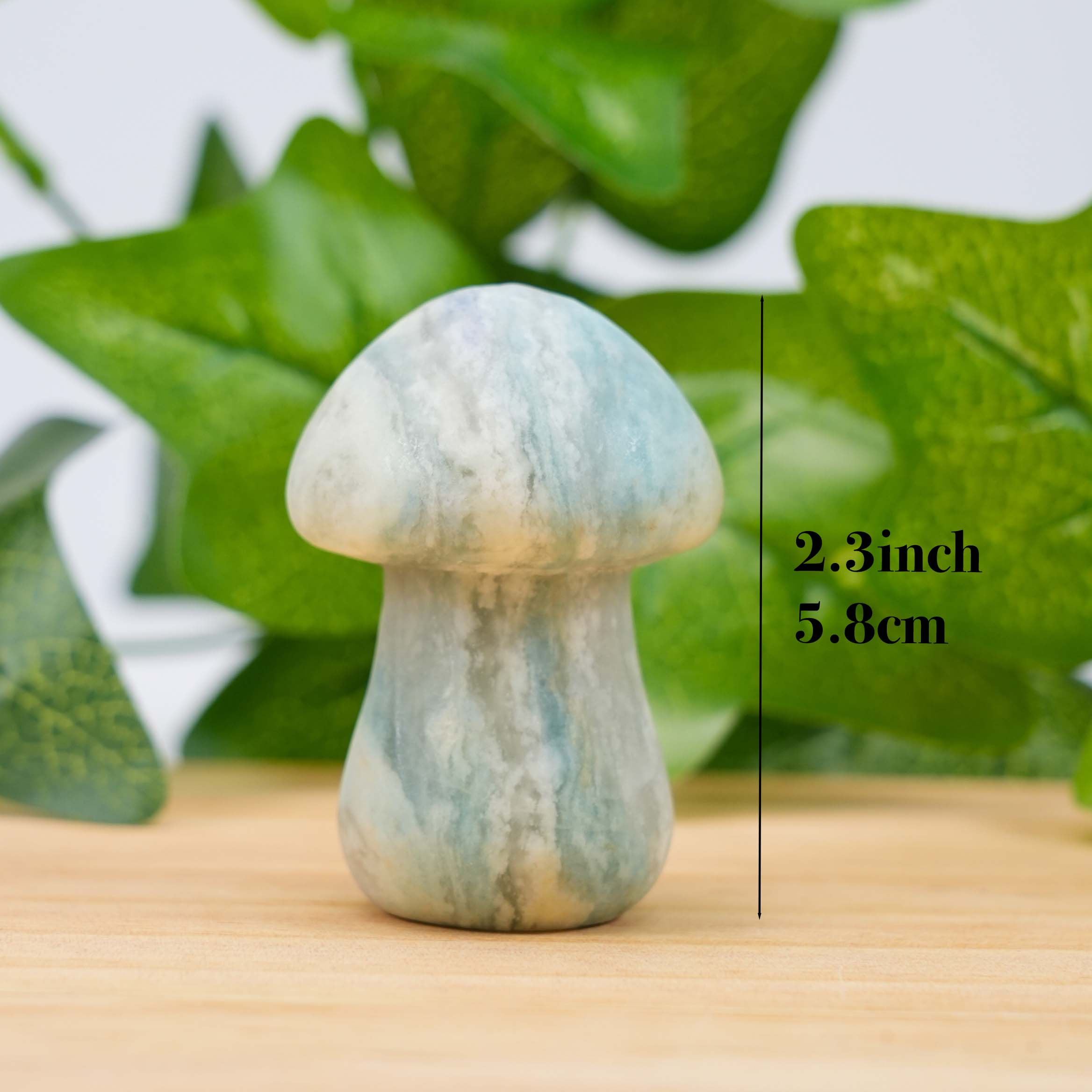 Natural Mixed Crystal Mushroom Carvings - Healing Stones for Decor & Meditation