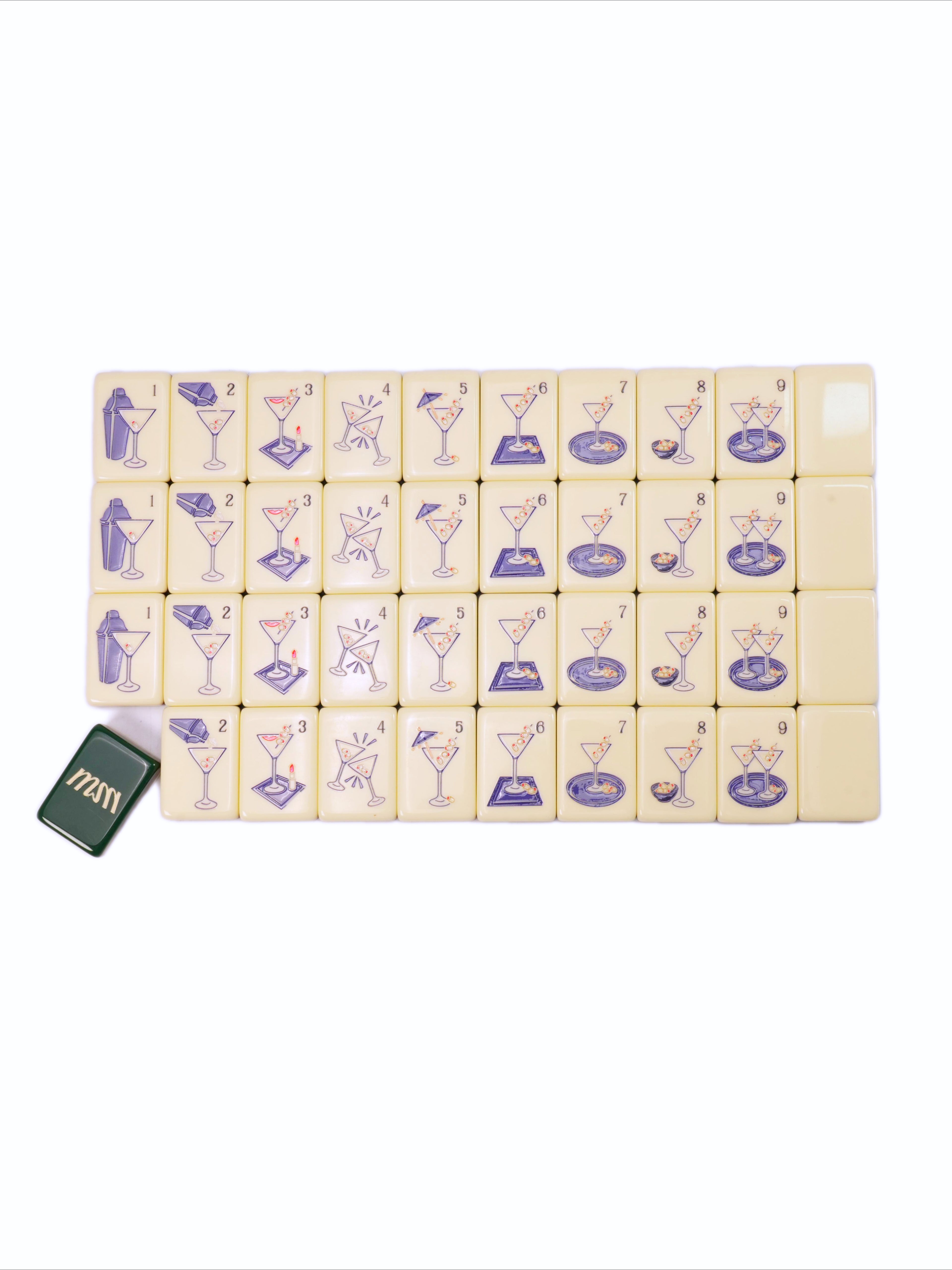 Paris Tower Mahjong Tile Set