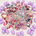 Handmade Glass Bead Bracelets | Random Bulk Grab Scoop, Each Bracelet with Capsule Container