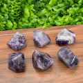 Natural Dream Amethyst Crystal Freeform Amethyst Style Polished Stone Healing Crystal Decor, Meditation Energy Stone Gift