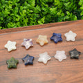 Mixed Crystal Stars | Hand-Carved Assorted Gemstone Stars for Energy Clearing & Home Decor