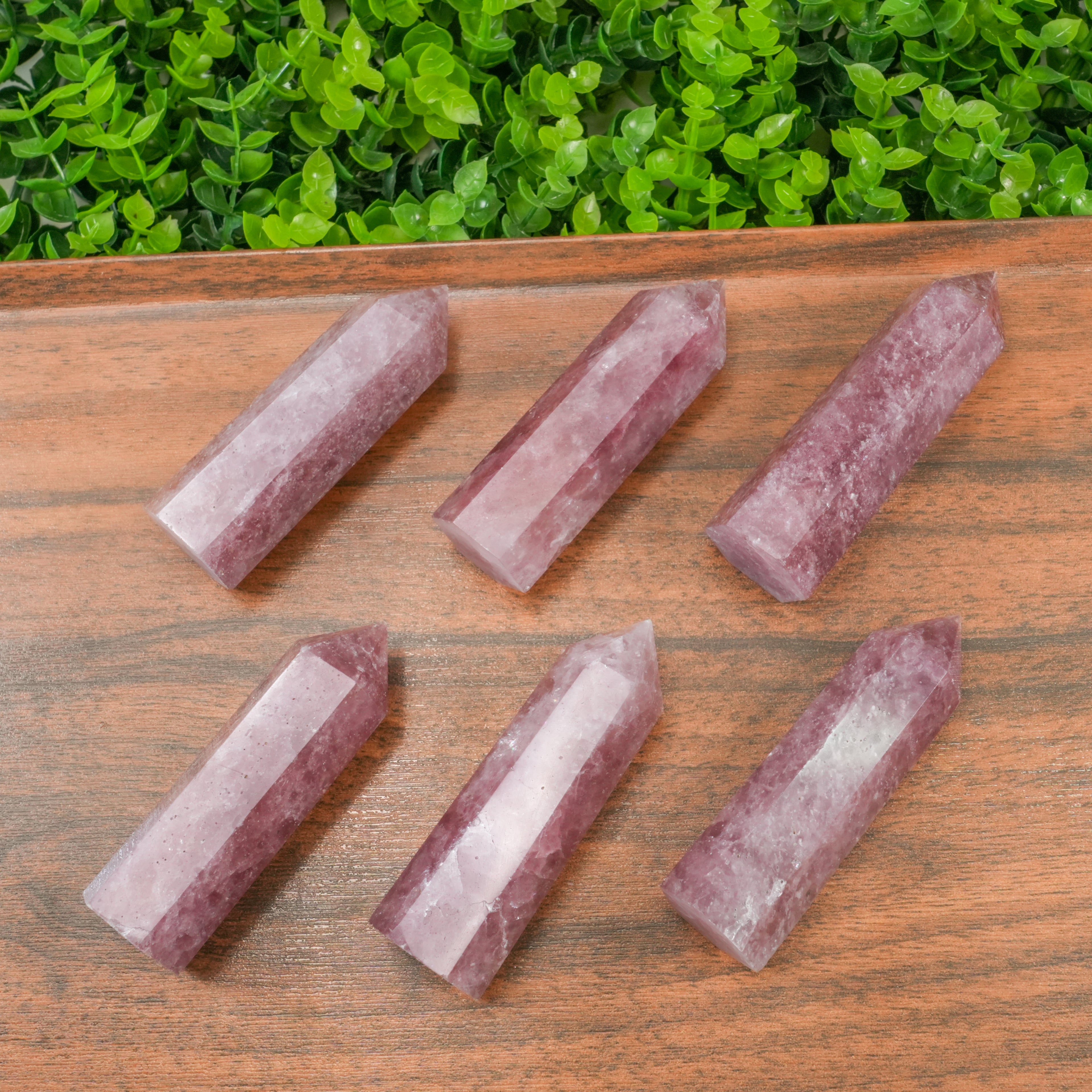 Strawberry Quartz Crystal Point Tower | Polished Single Terminated Wand for Emotional Healing, Self‑Love Energy & Home Spiritual Decor | Meditation Crystal Gift