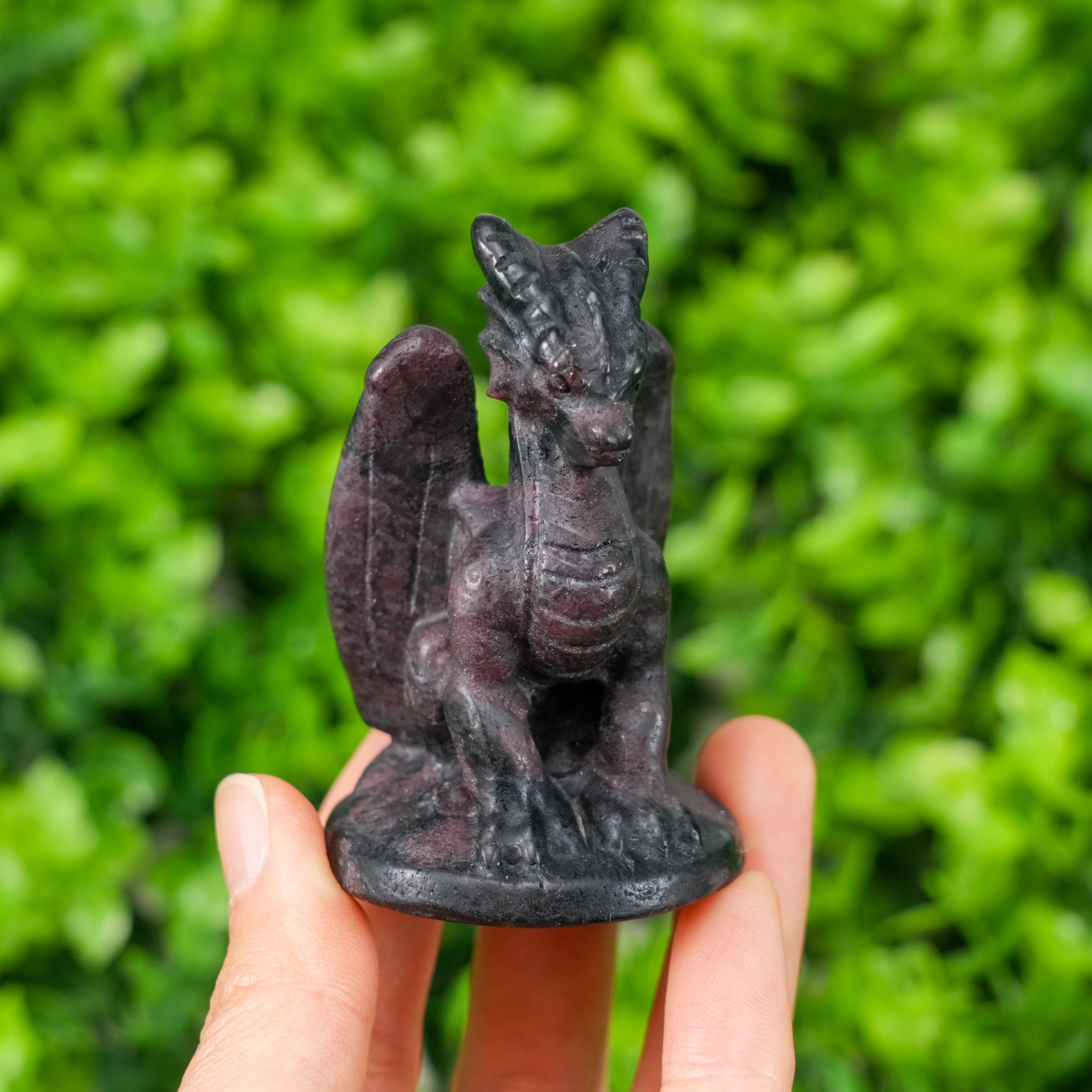Natural Mixed Crystal Dragon Carving | Hand-Carved Fantasy Dragon Figurine for Altar, Home Decor & Crystal Collection