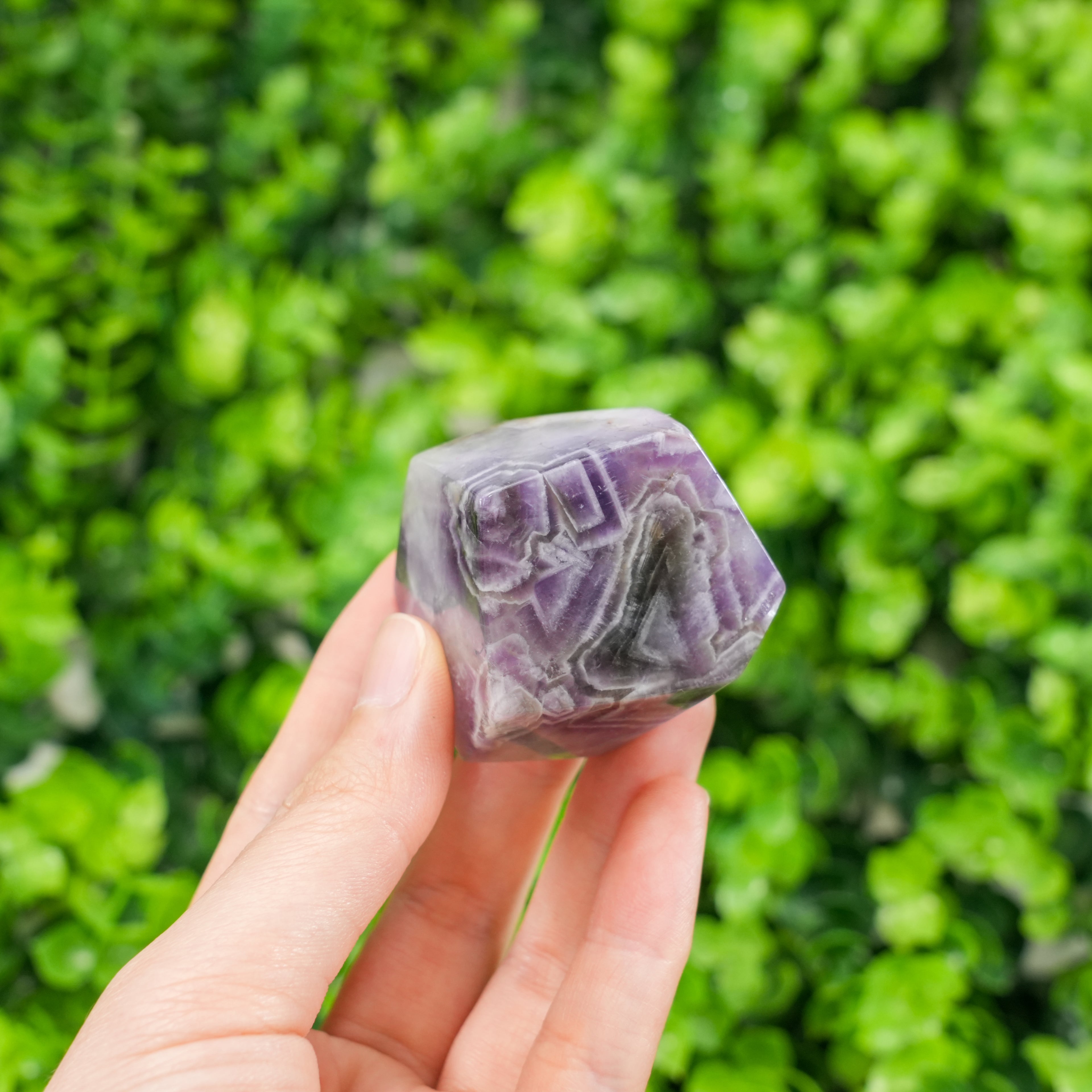 Natural Dream Amethyst Crystal Freeform Amethyst Style Polished Stone Healing Crystal Decor, Meditation Energy Stone Gift