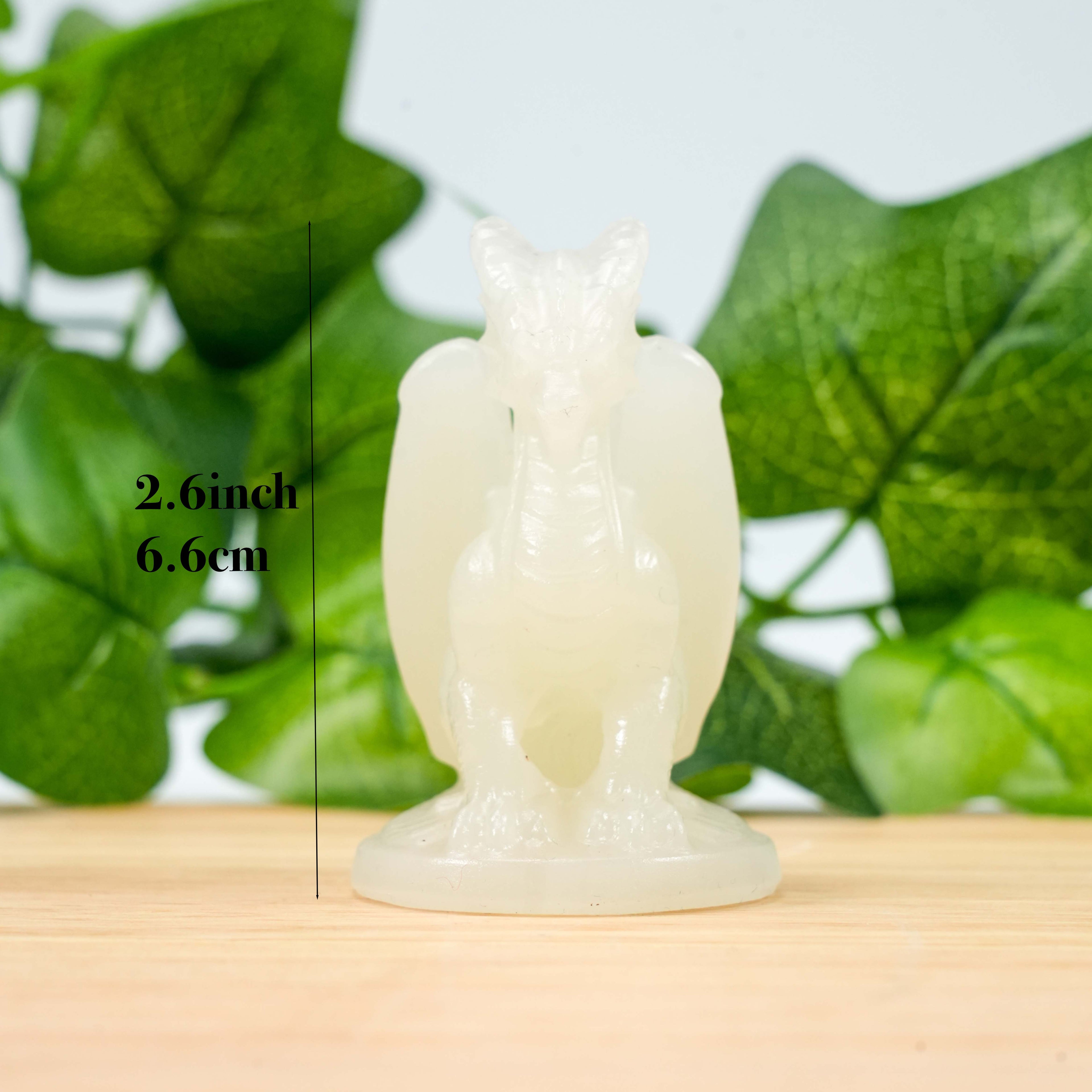 Natural Mixed Crystal Dragon Carving | Hand-Carved Fantasy Dragon Figurine for Altar, Home Decor & Crystal Collection