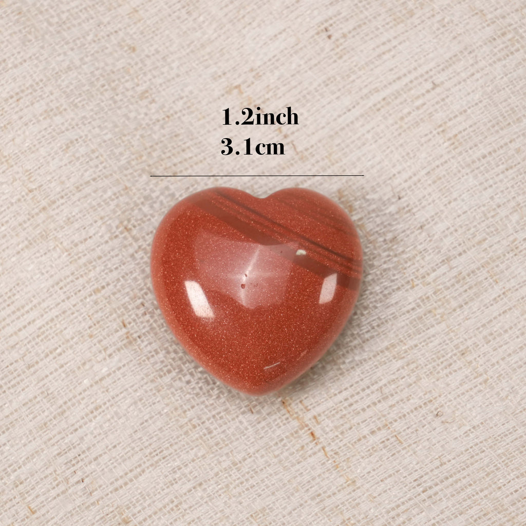 Mixed Natural Crystal Mini Heart Worry Stones Bulk, Assorted Polished Pocket Palm Heart Crystals For Chakra Meditation Healing Gift Wholesale