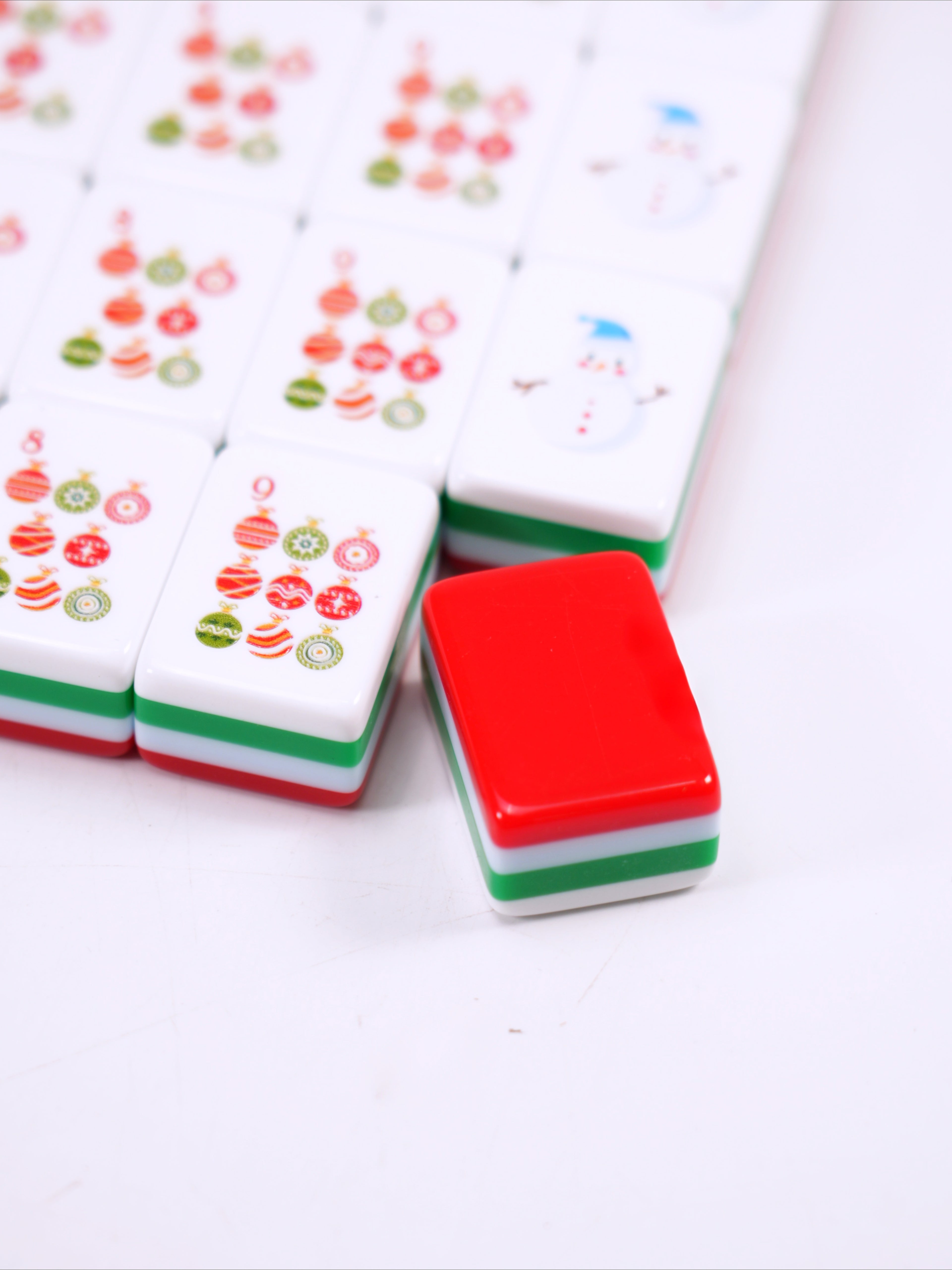 Christmas Mahjong Tile Set