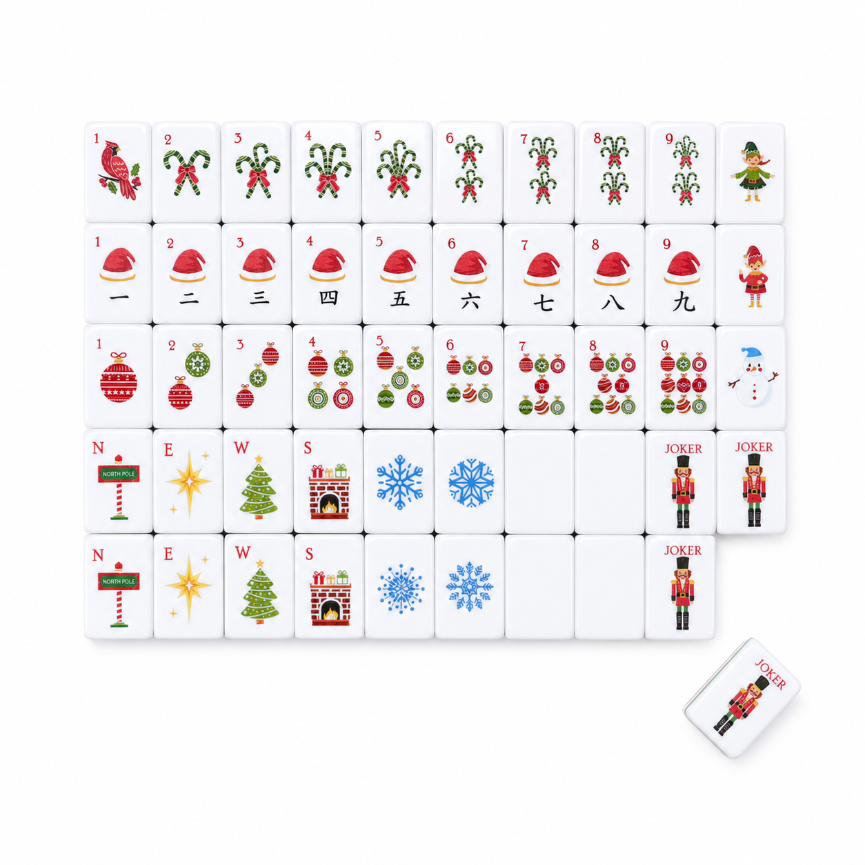 Pink Tiger Mahjong Set