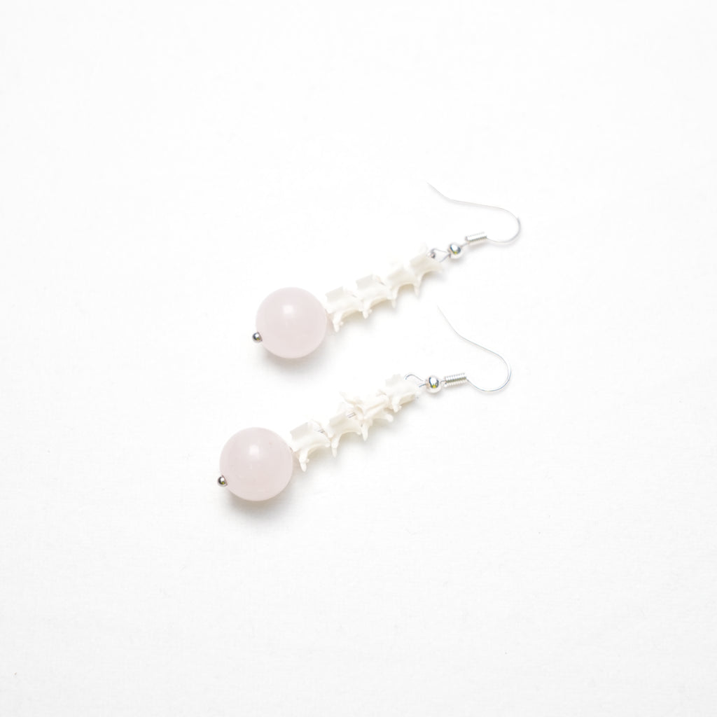 Custom Rose Quartz Earrings
