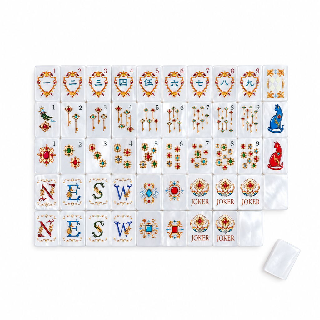 Turquoise Medallion Mahjong Set