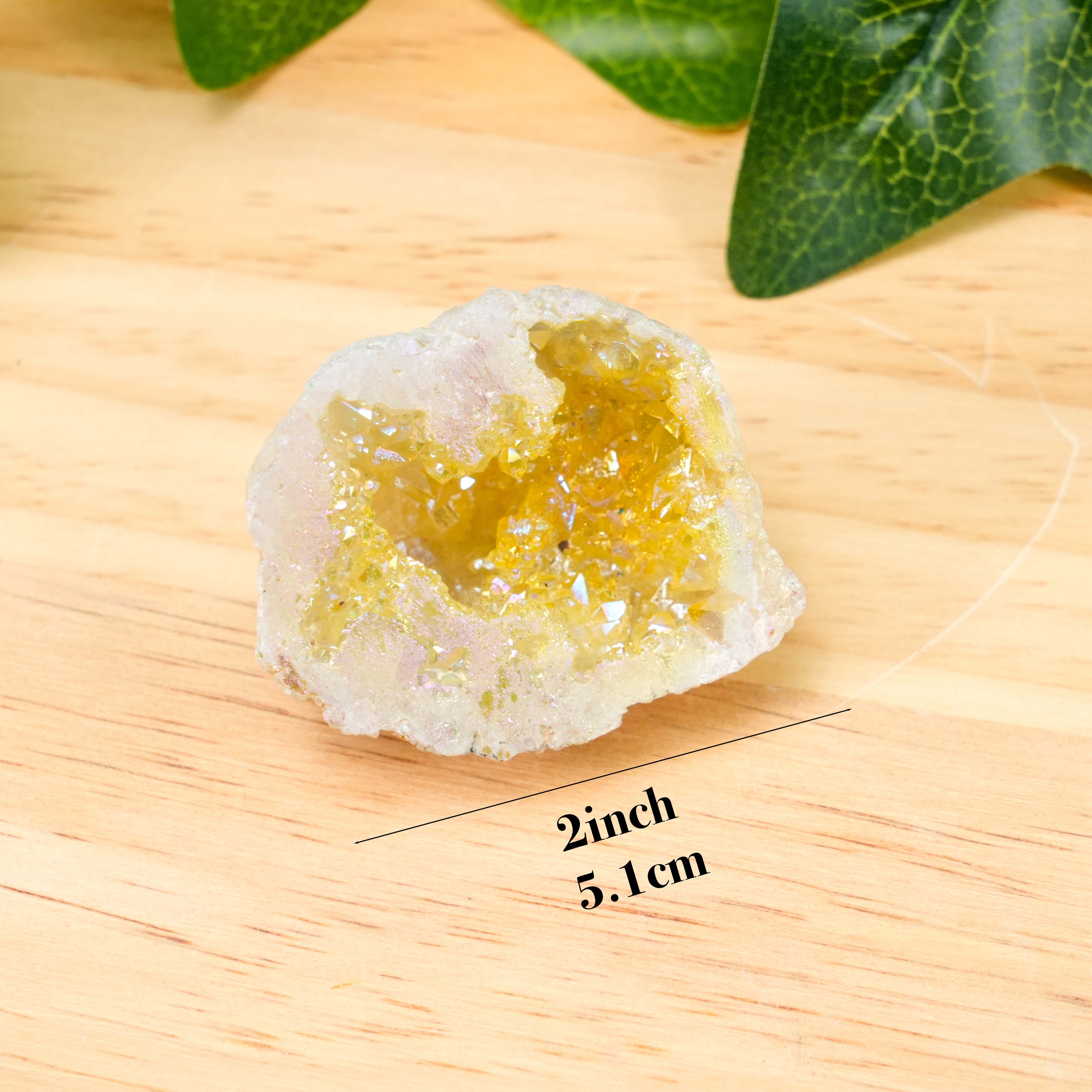 Rainbow Aura Electroplated Agate Geode Cluster | Natural Aura Agate Druzy Crystal for Home Decor & Energy Healing