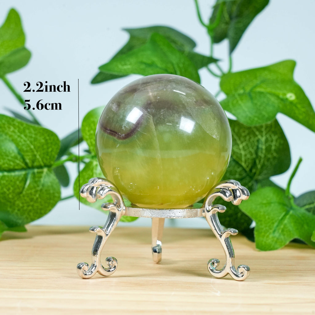 Fluorite Crystal Sphere,  Polished Sphere for Meditation & Home Decor